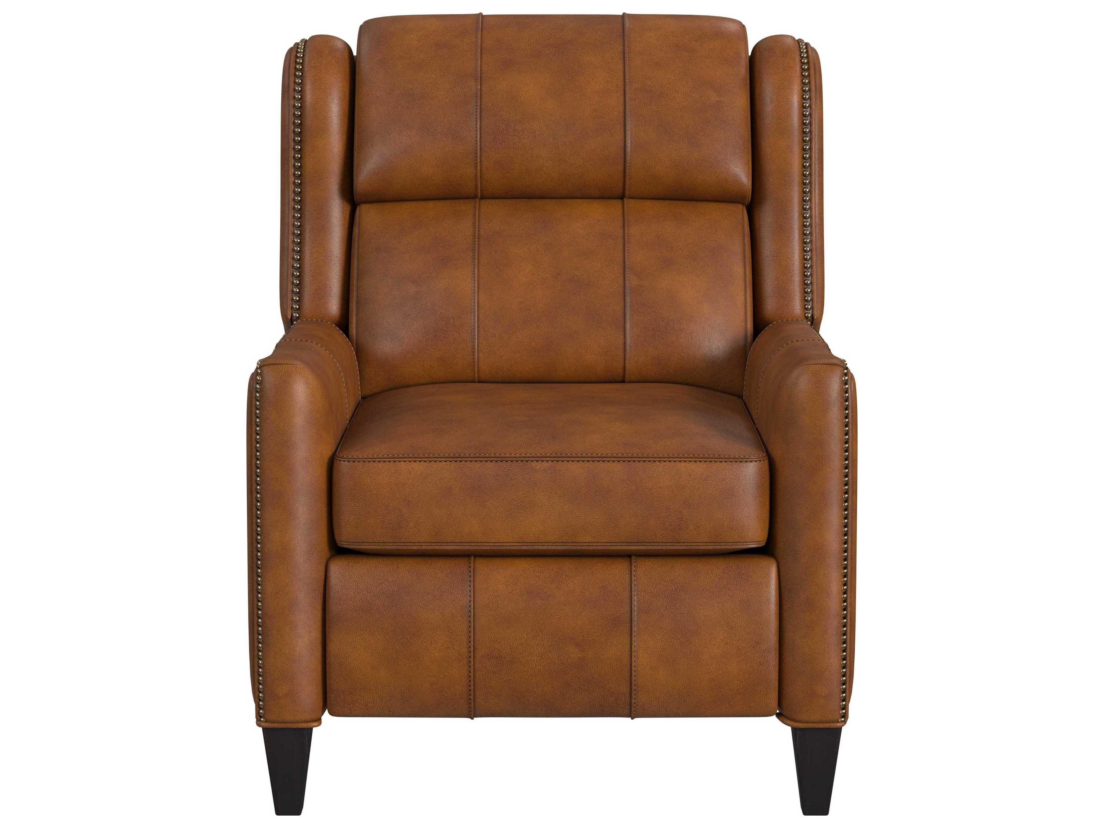 Bradington Young Lancaster Sable Brown Leather Recliner