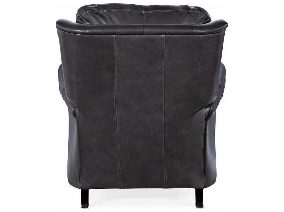 Bradington Young Richardson Charcoal Black Leather Recliner