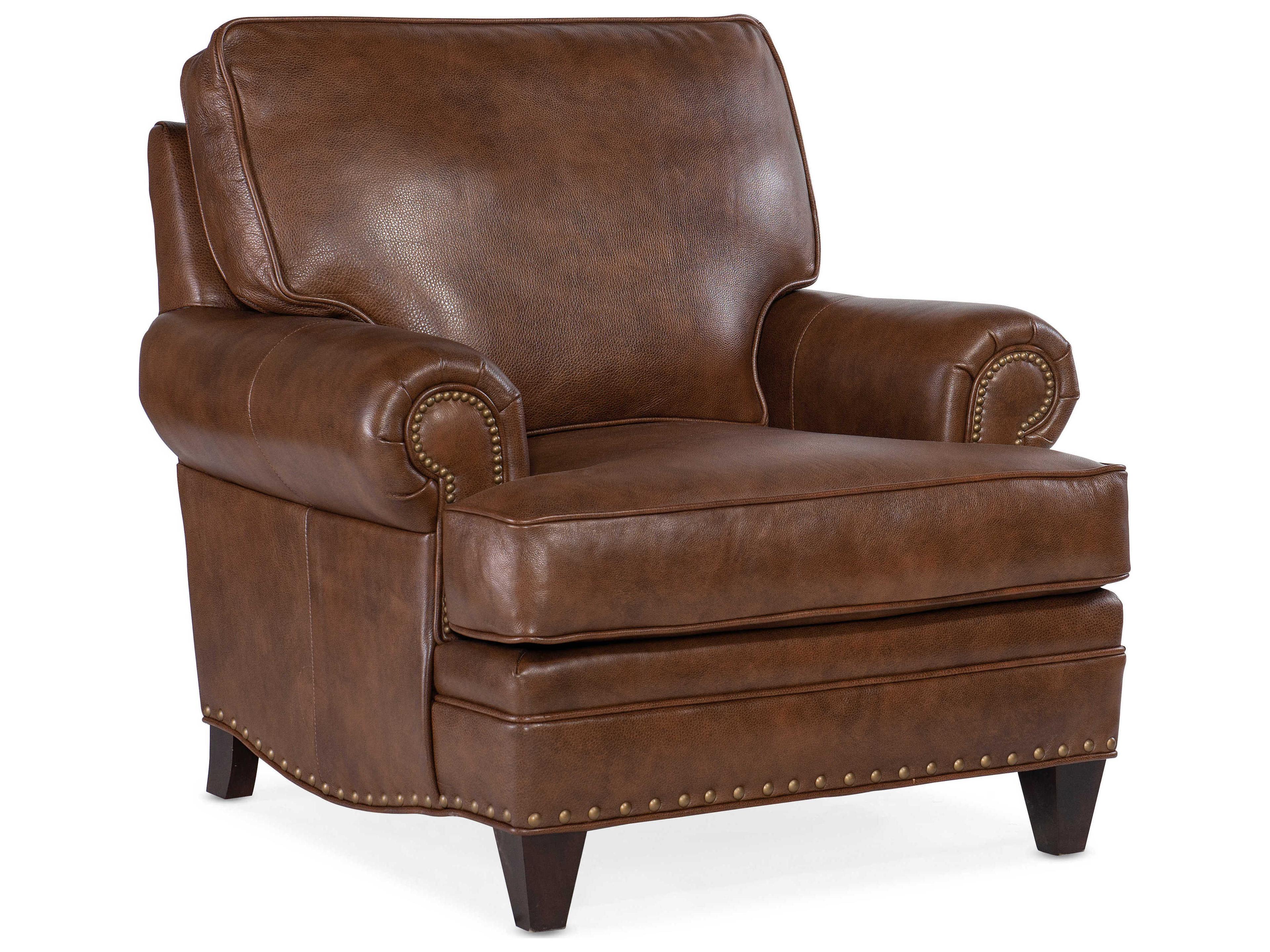 Bradington Young Carrado Brown Leather Club Chair