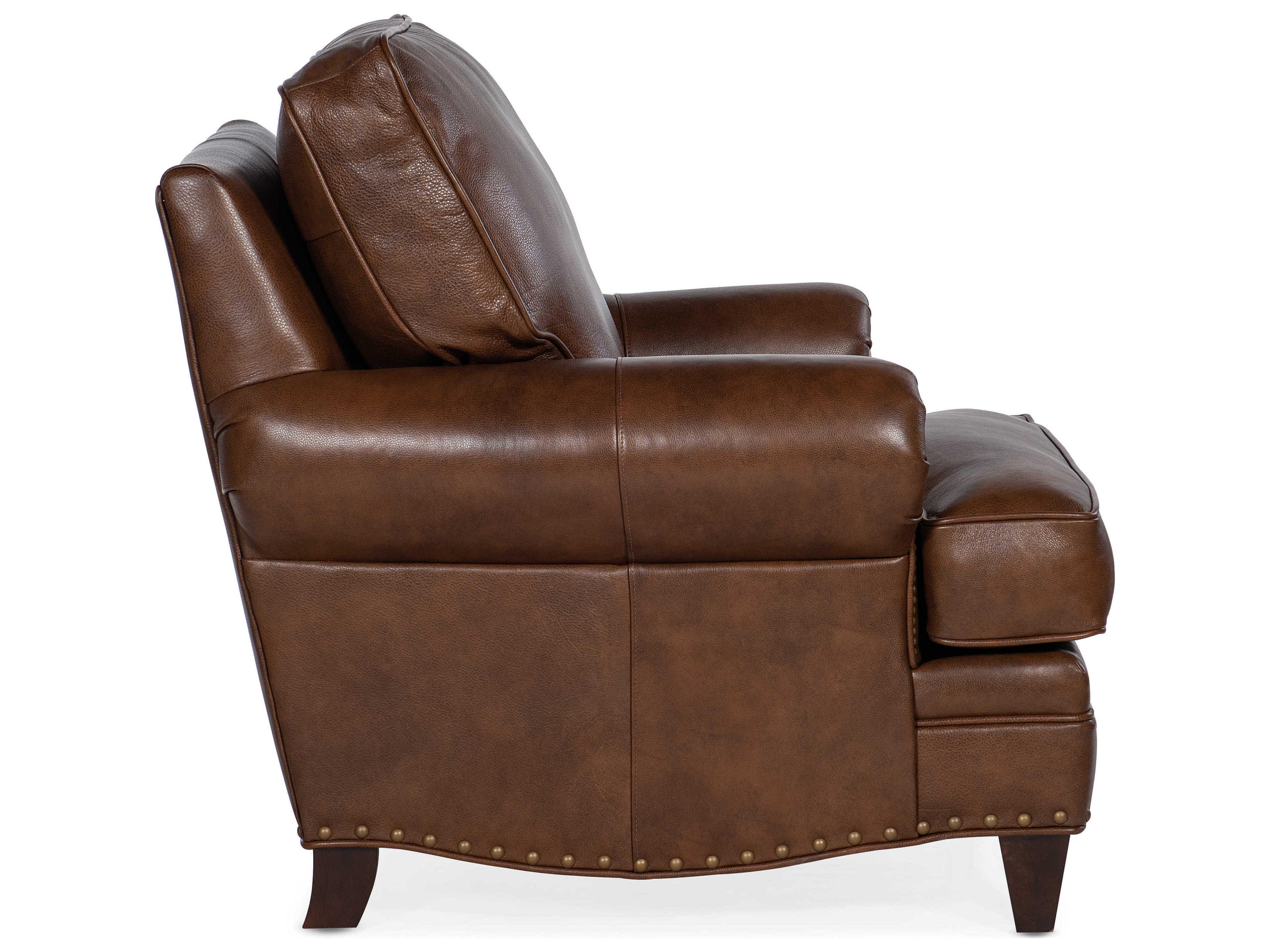 Bradington Young Carrado Brown Leather Club Chair