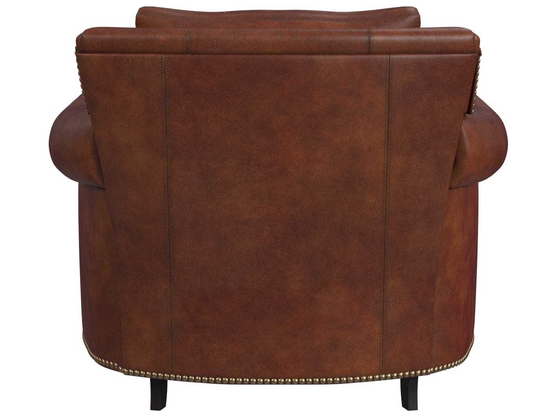 Bradington Young Richardson Brown Leather Club Chair