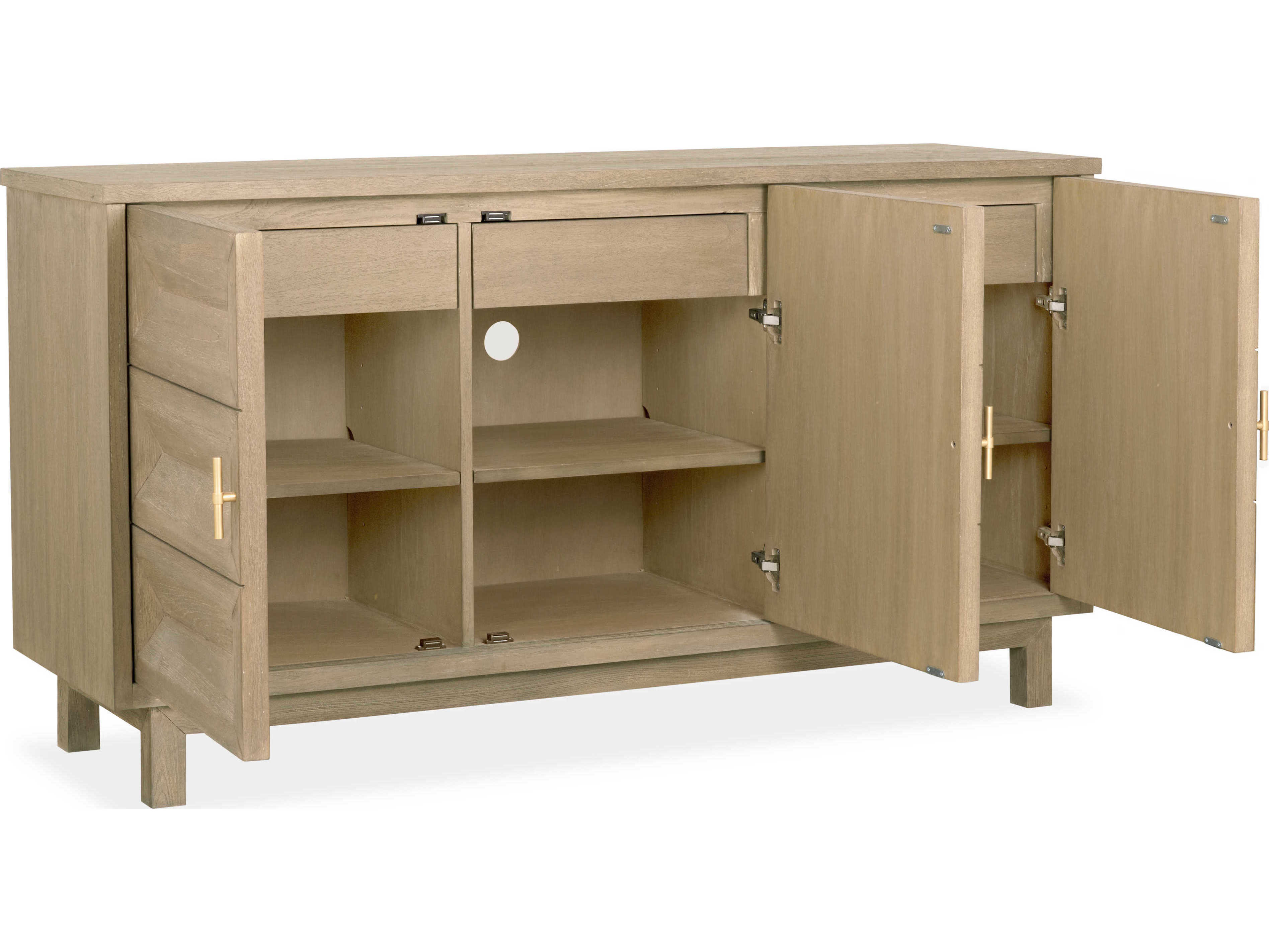 Brownstone Chambers 66" Teak Wood Beach Sideboard