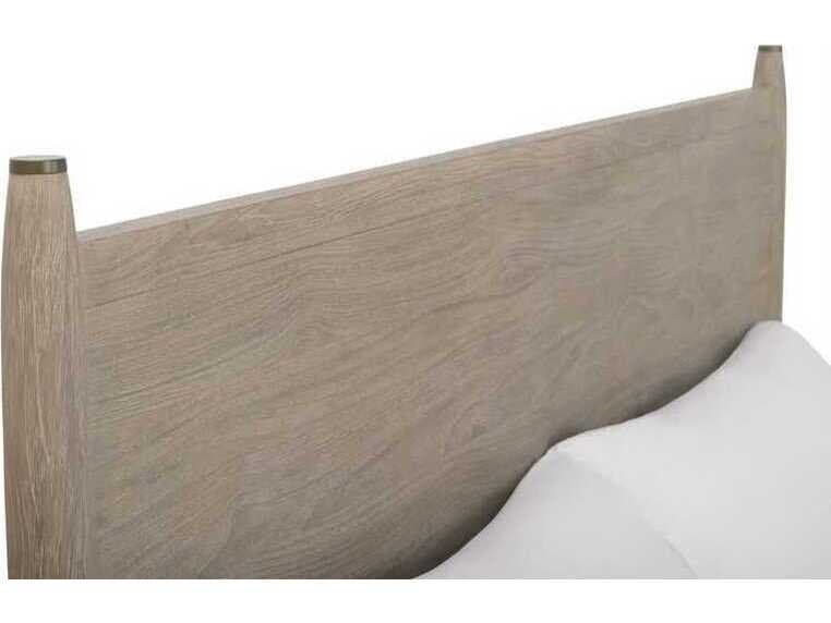 Brownstone Calvin Fawn Brown Teak Wood Queen Platform Bed