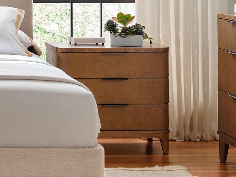 Brownstone Hayes 6-Drawers Brown Oak Wood Double Dresser