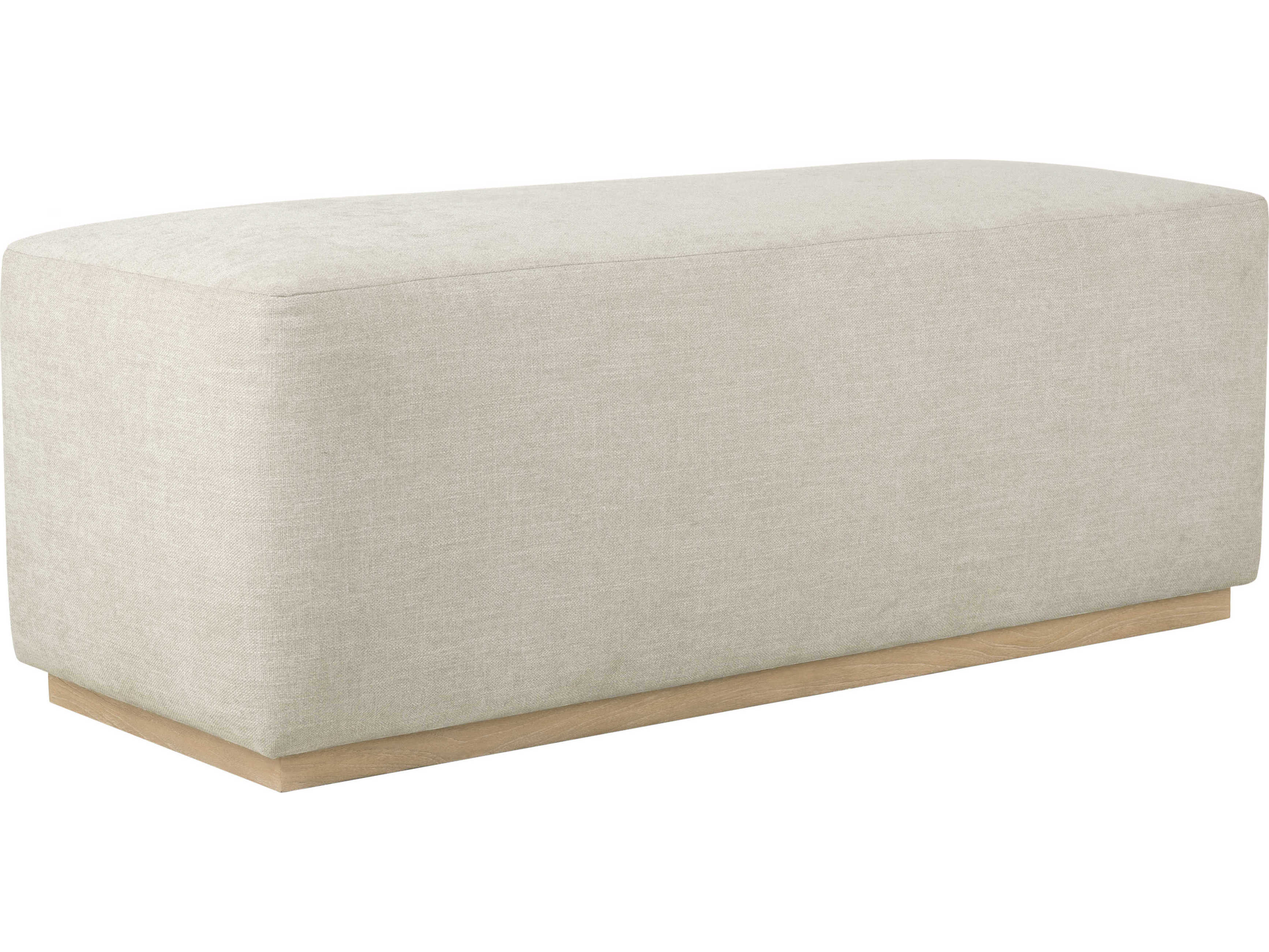 Brownstone Higgins Crypton Beach Beige Upholstered Accent Bench