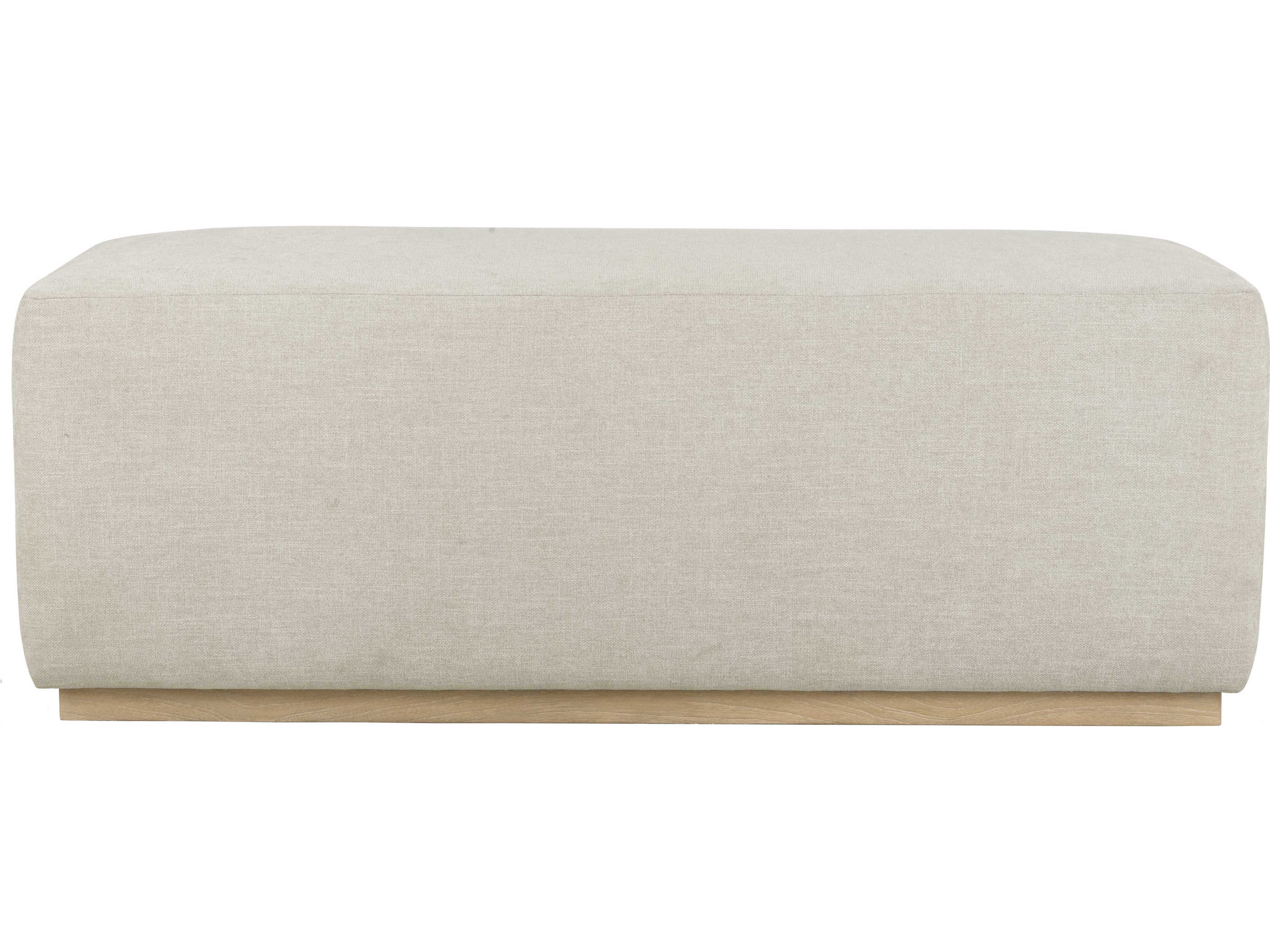 Brownstone Higgins Crypton Beach Beige Upholstered Accent Bench