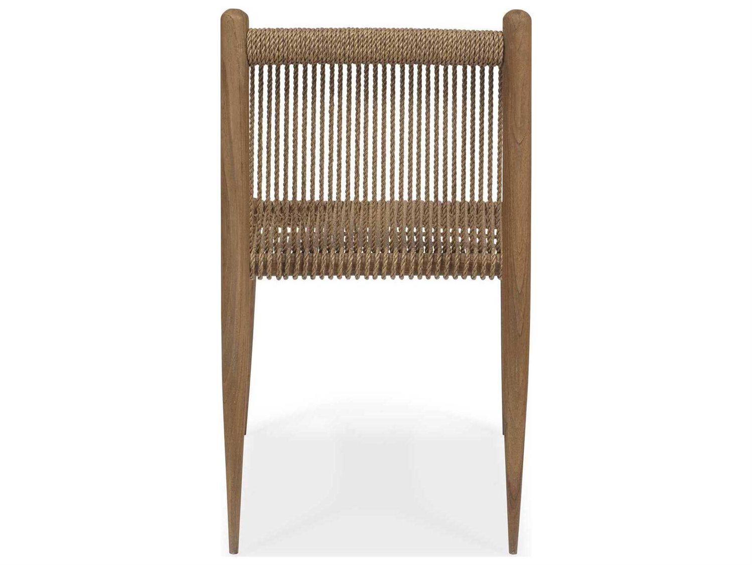 Brownstone Montauk Teak Wood Side Dining Chair