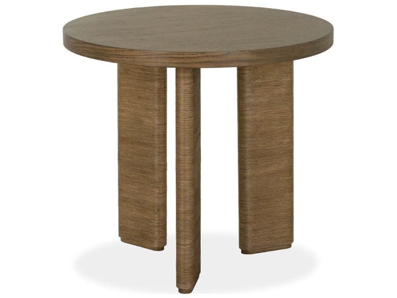 Brownstone Noto Round Wood Sedona End Table