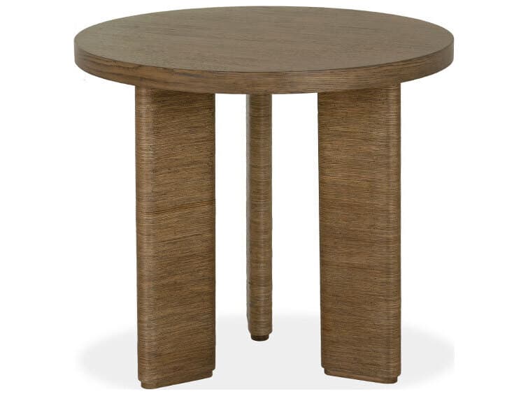 Brownstone Noto Round Wood Sedona End Table