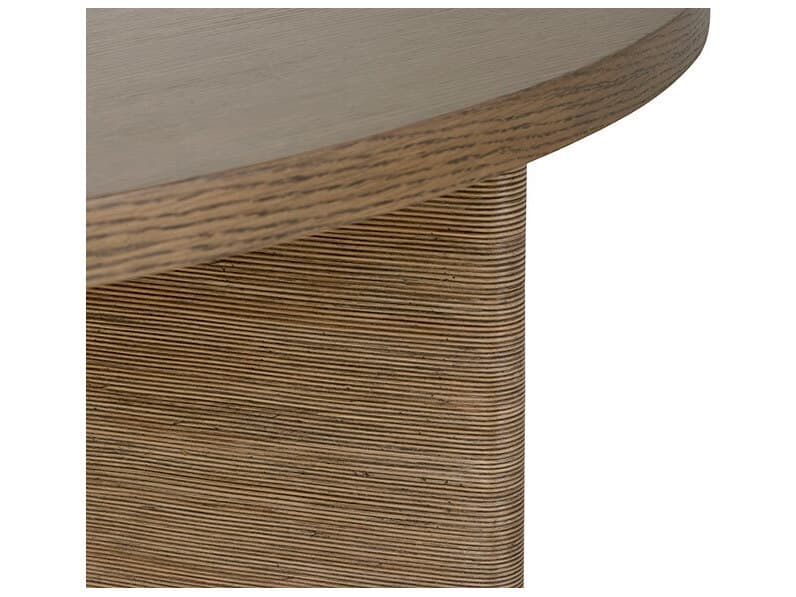 Brownstone Noto Round Wood Sedona Coffee Table
