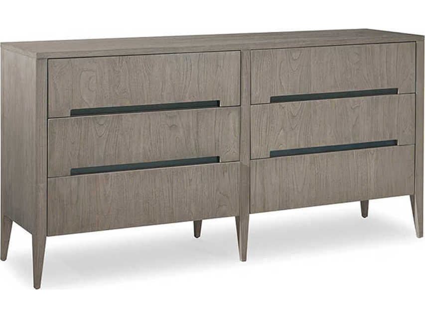 Brownstone Palmer 6-Drawers Brown Double Dresser