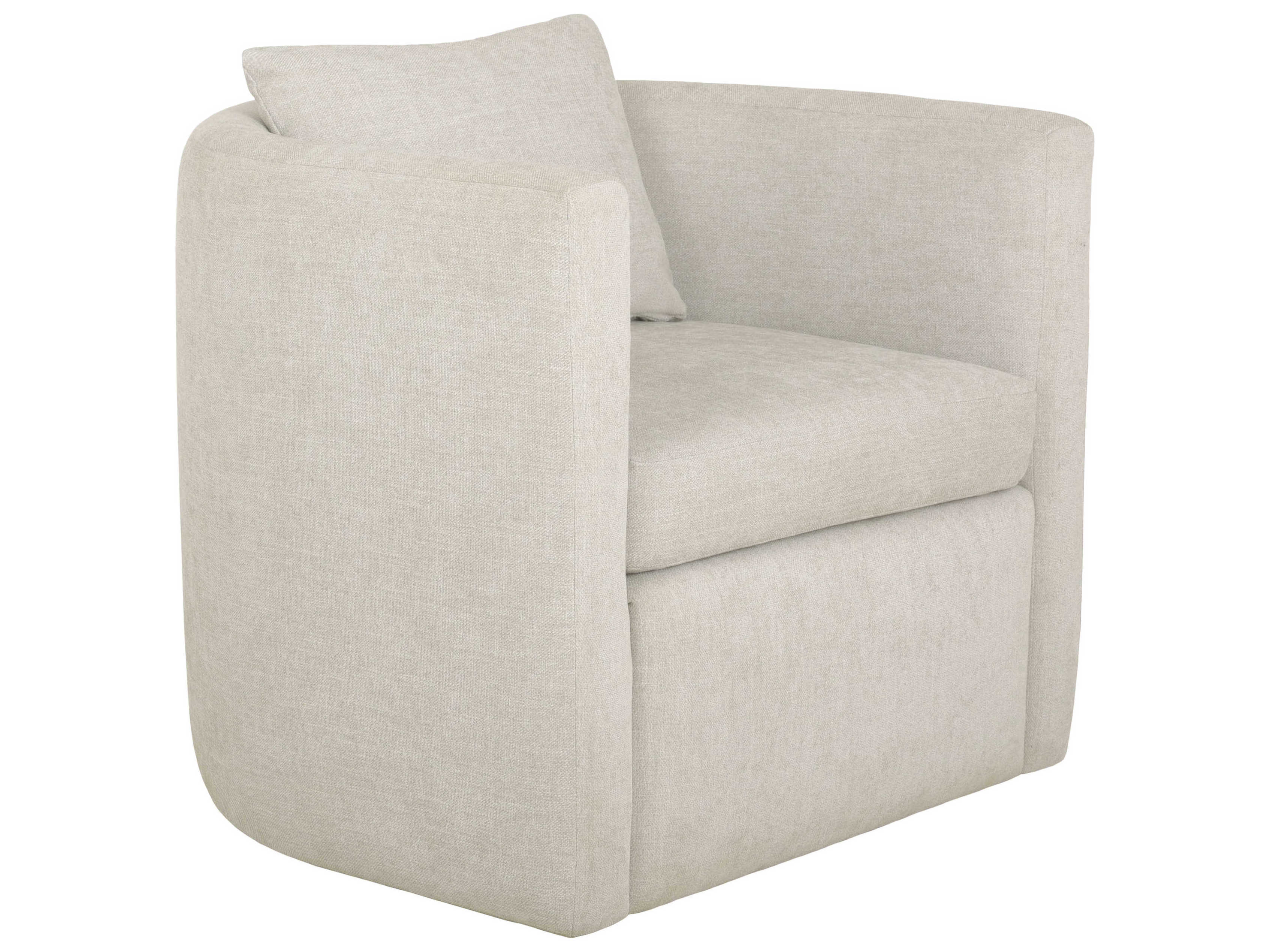 Brownstone Pismo Swivel White Swivel Accent Chair