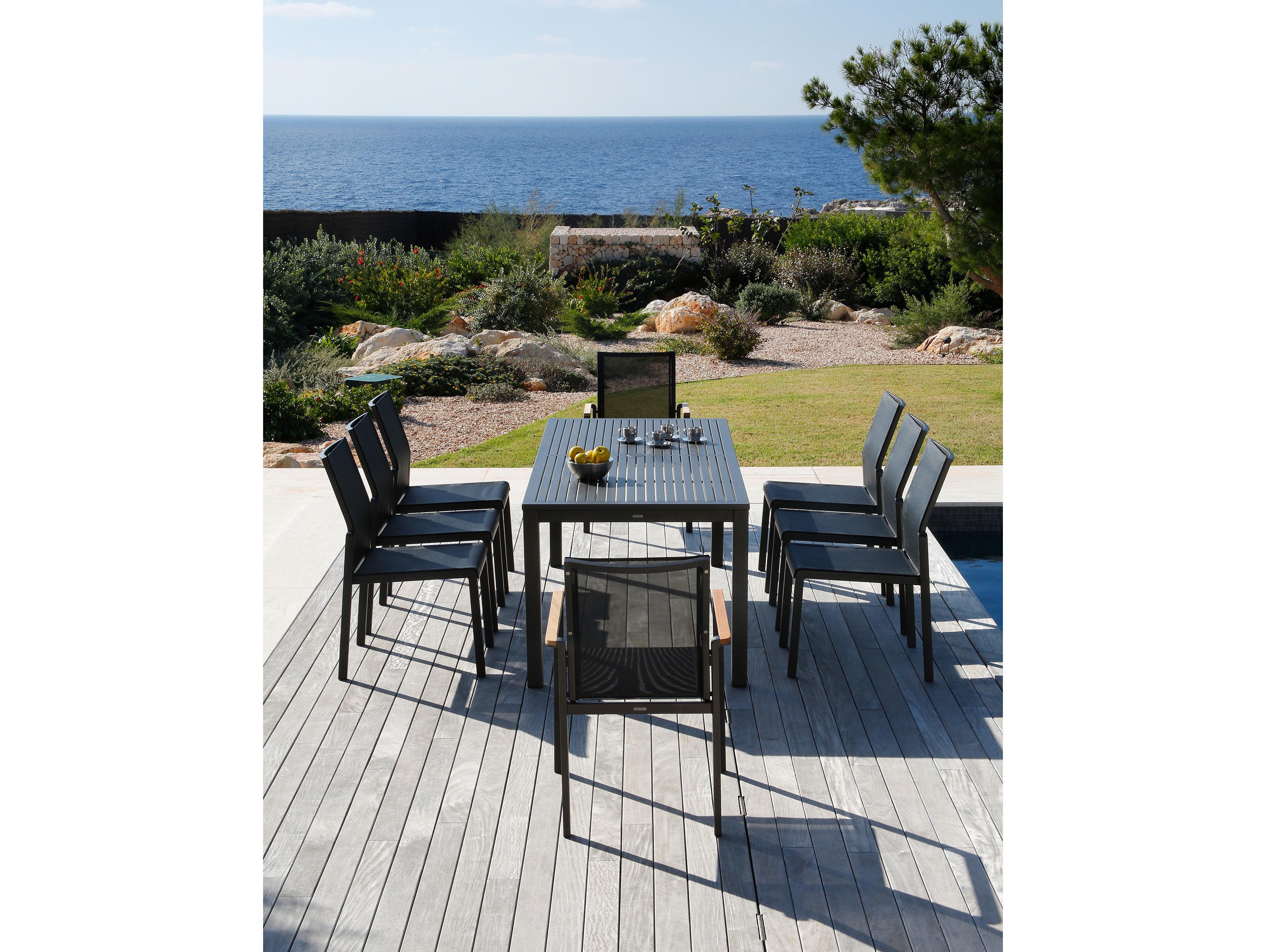 Barlow Tyrie Aura Aluminum Sling Dining Chair