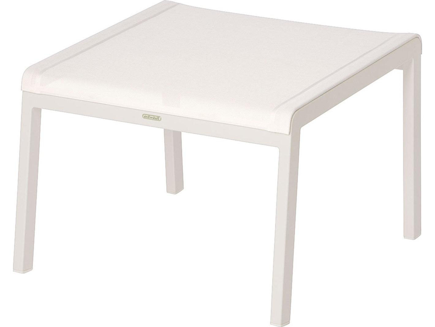 Barlow Tyrie Aura Occasional Aluminum Sling Ottoman