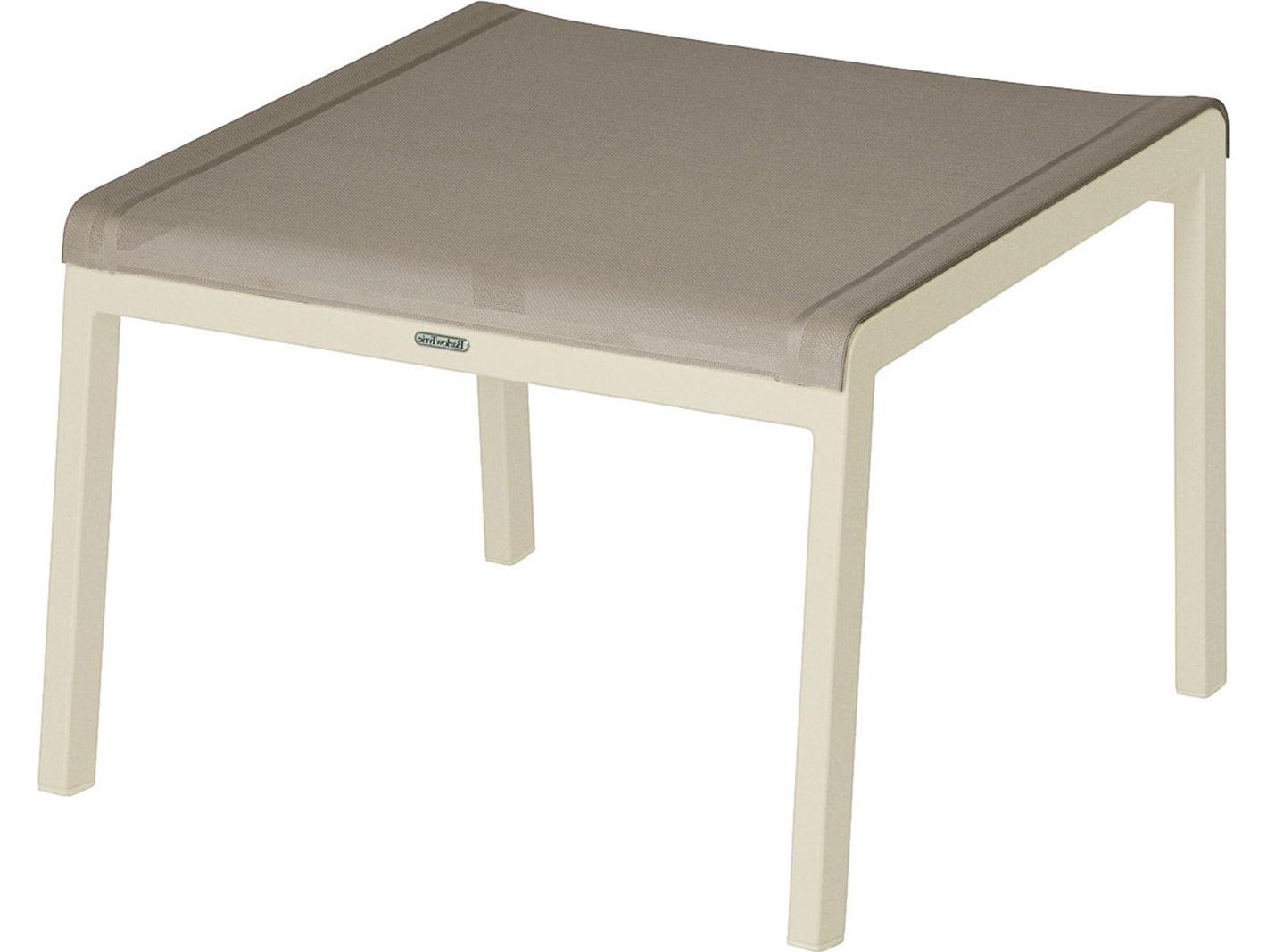 Barlow Tyrie Aura Occasional Aluminum Sling Ottoman