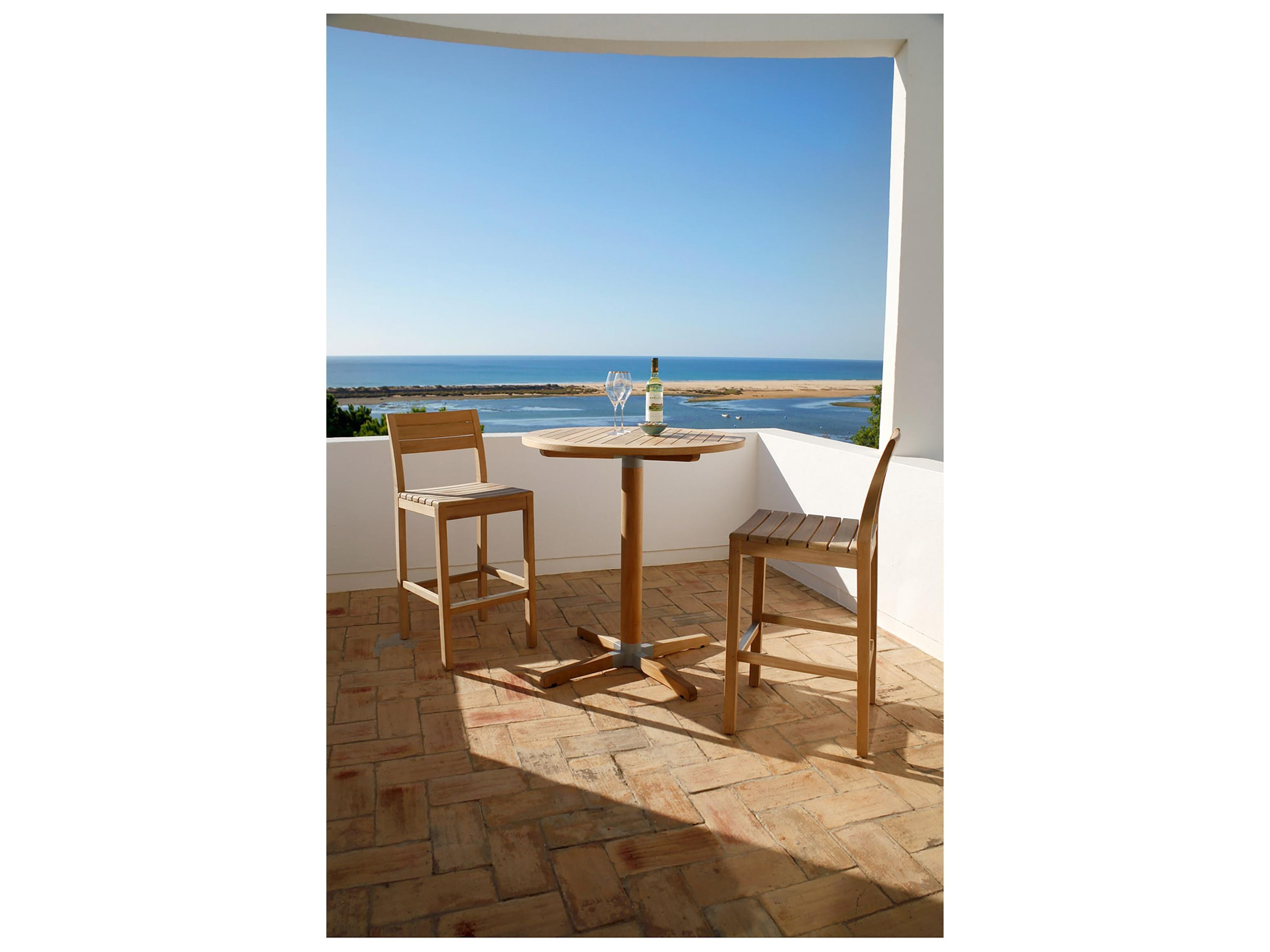 Barlow Tyrie Bermuda Bar Stool - Natural Teak