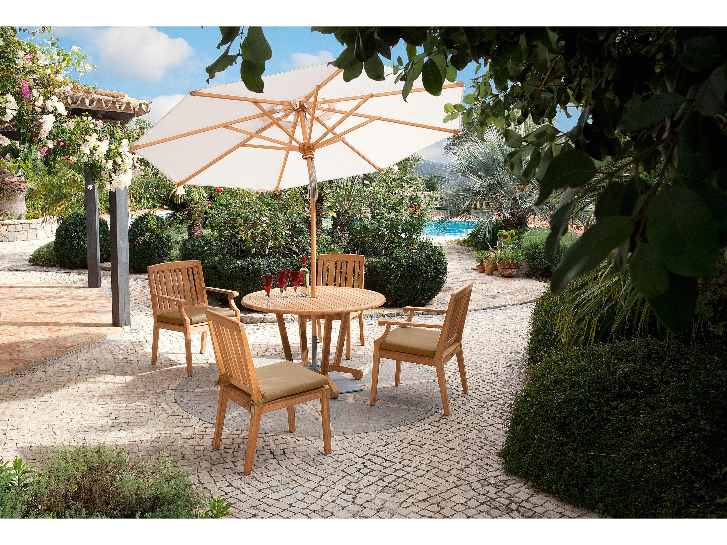 Barlow Tyrie Chesapeake Arm Dining Chair - Natural Teak