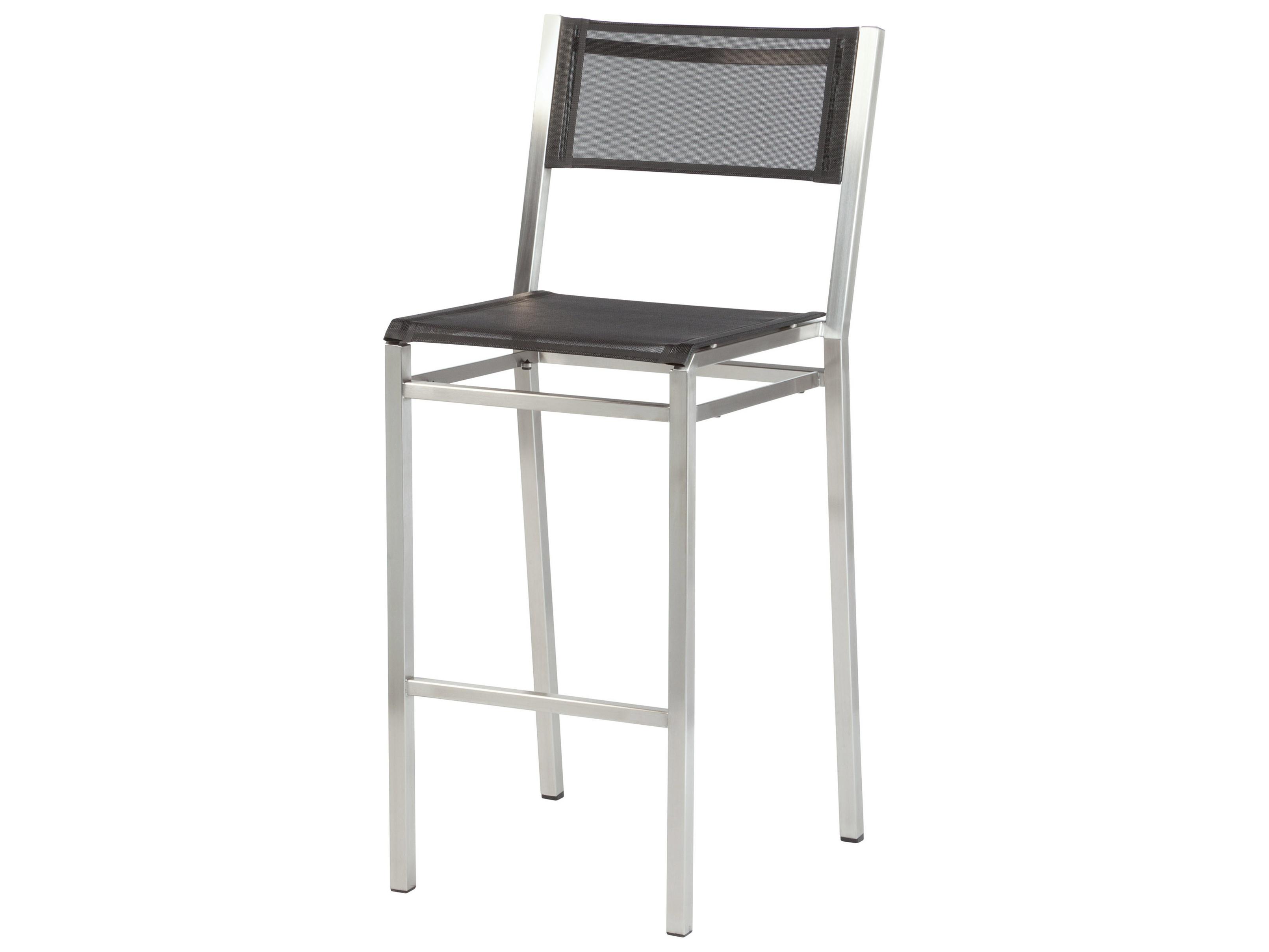 Barlow Tyrie Equinox Bar Stool - Charcoal Textilene Sling