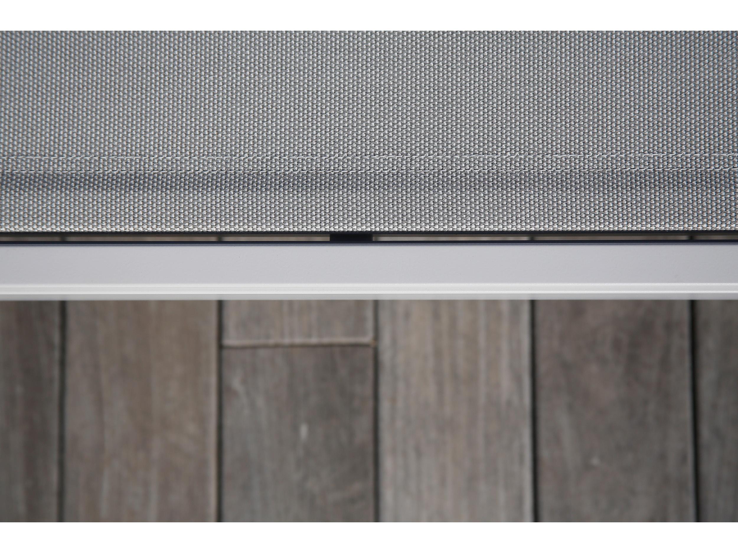 Barlow Tyrie Equinox Lounger - Arctic White Powder Coated Stainless Steel Frame - Seagull Sunbrella Sling