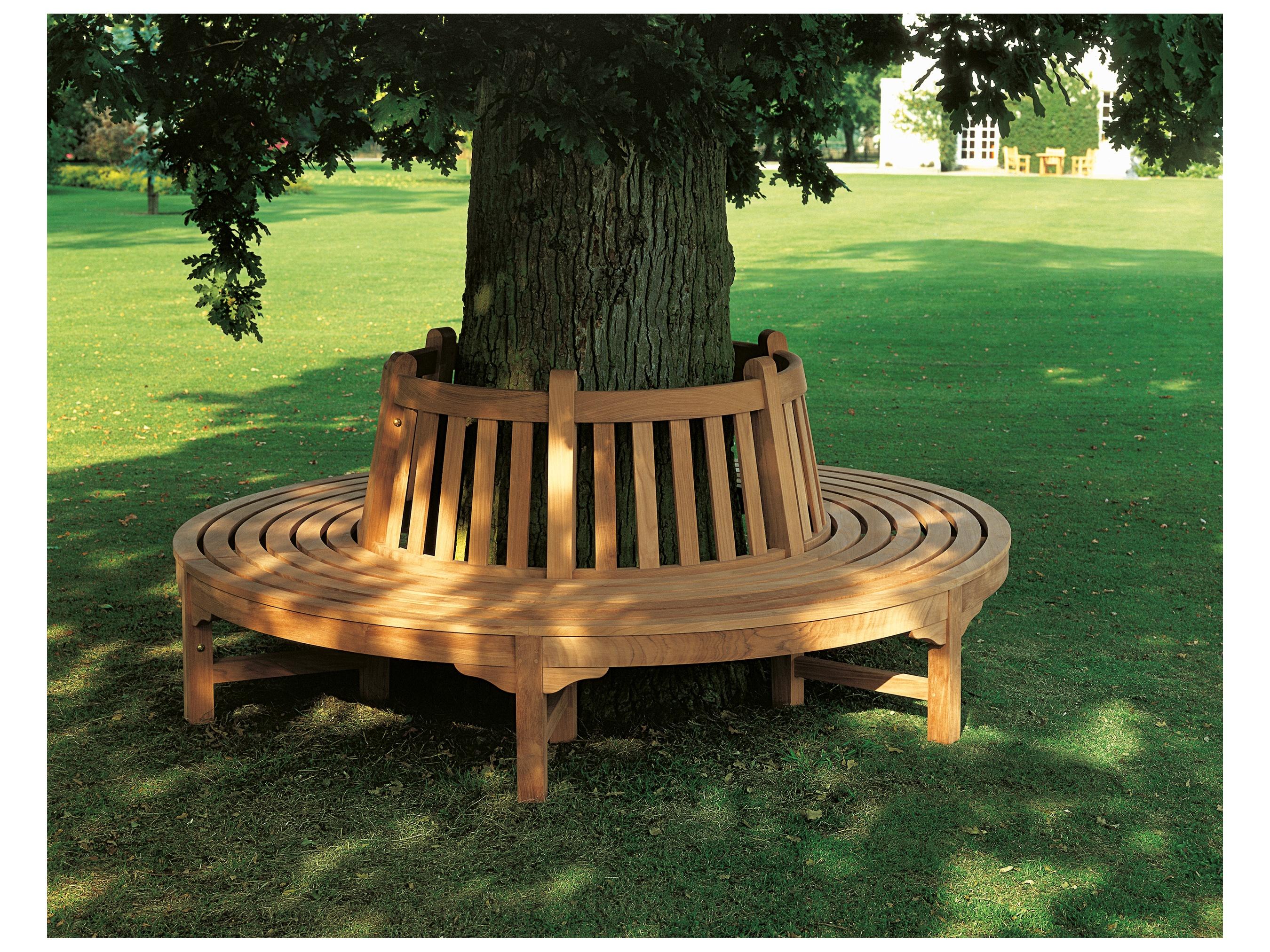 Barlow Tyrie Glenham Circular Tree Bench - Natural Teak