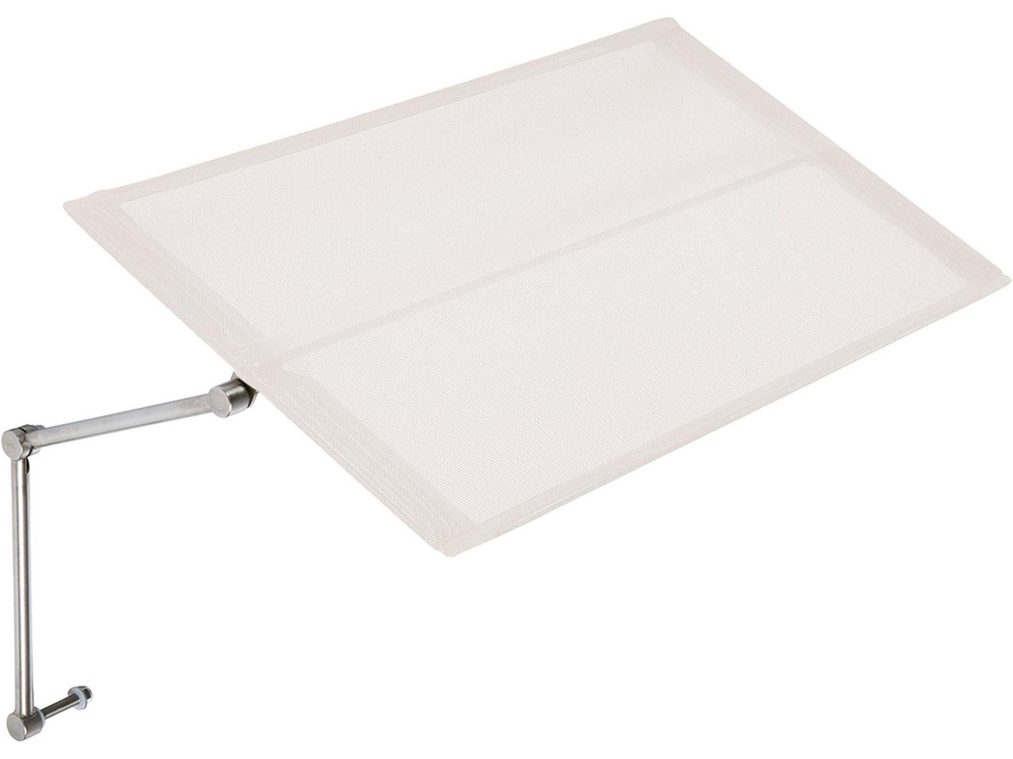 Barlow Tyrie Horizon Lounger Sunshade - Pearl Textilene Sling