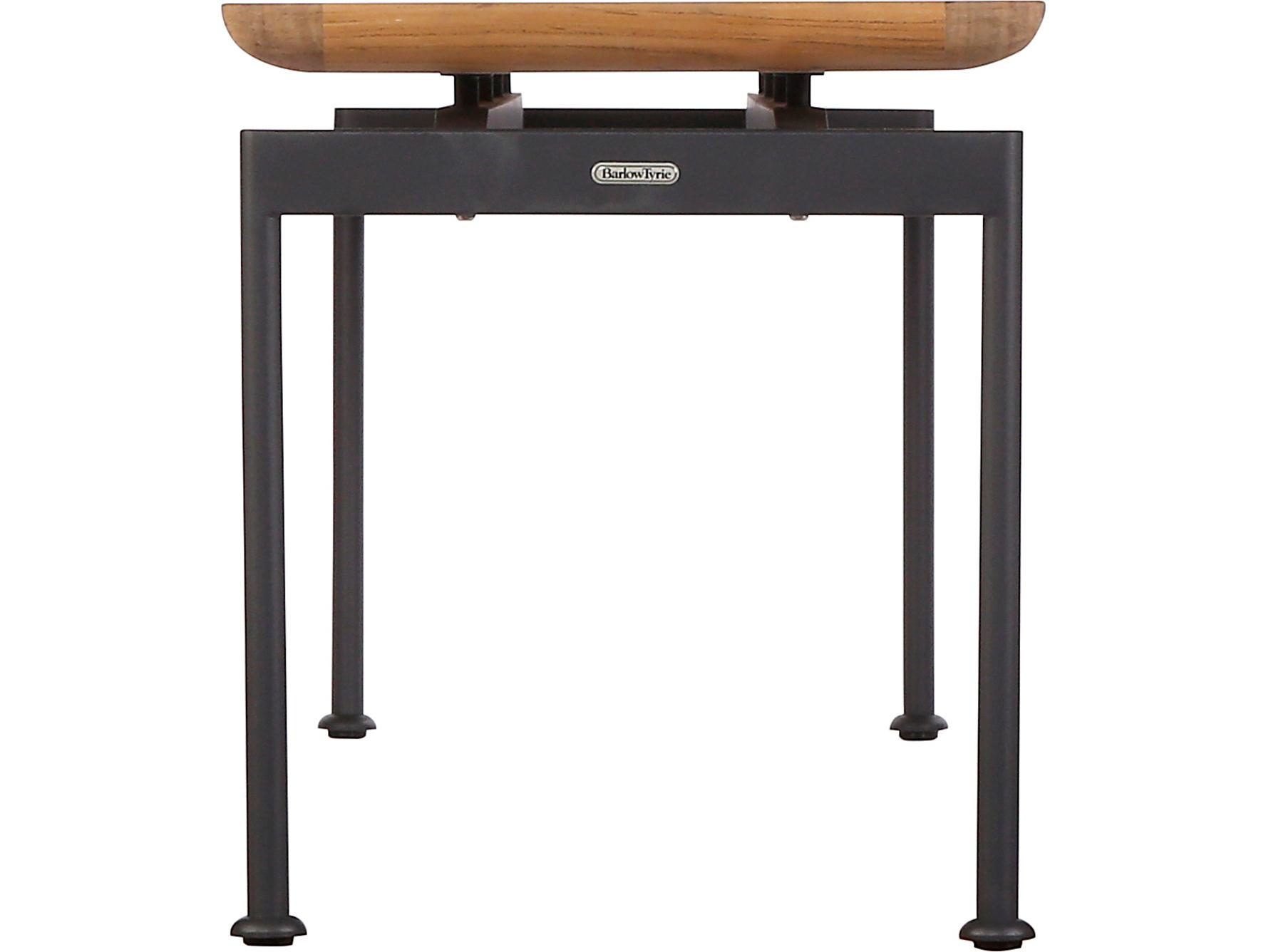 Barlow Tyrie Layout Steel Teak Bench