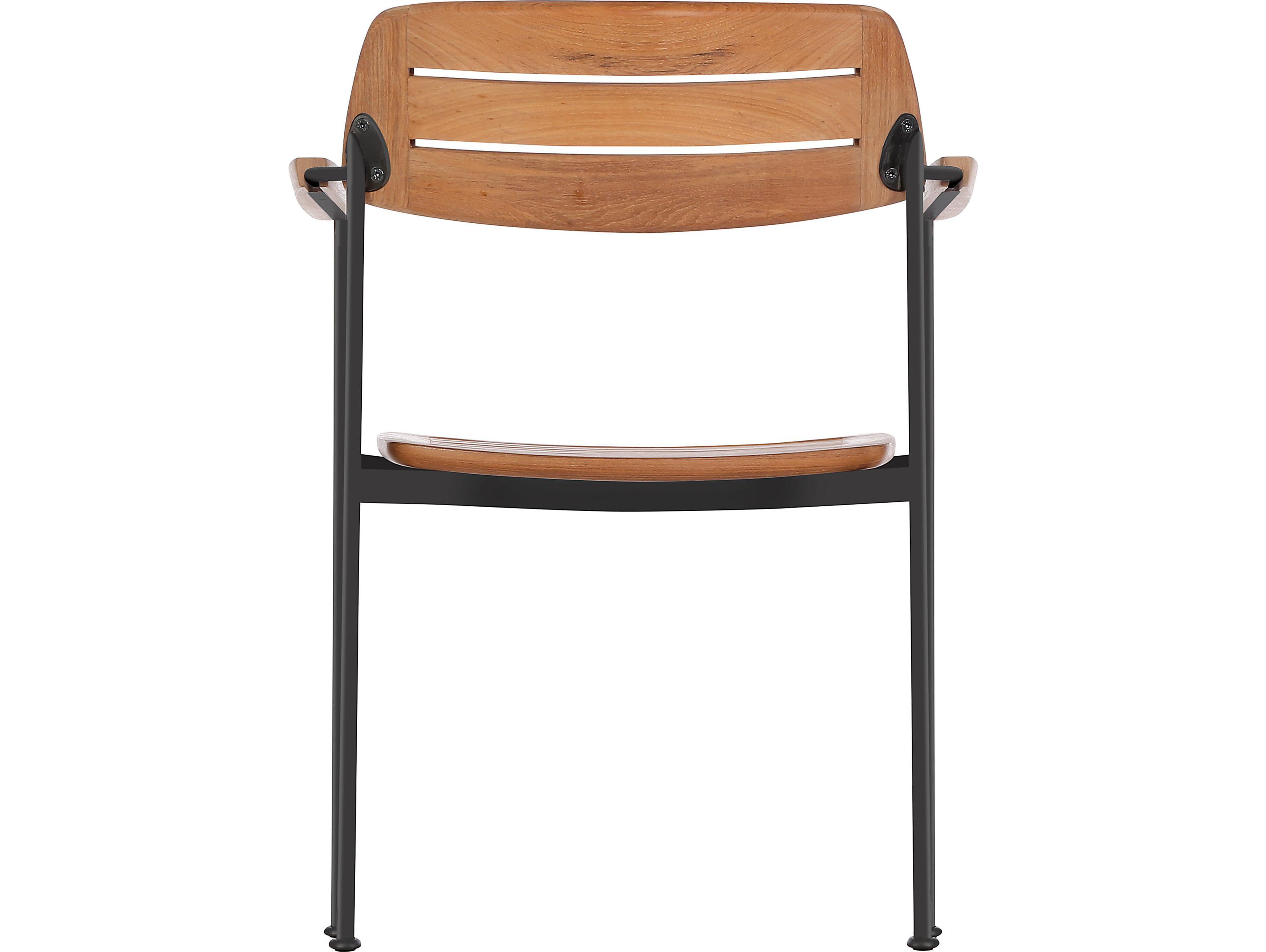 Barlow Tyrie Layout Steel Teak Dining Chair
