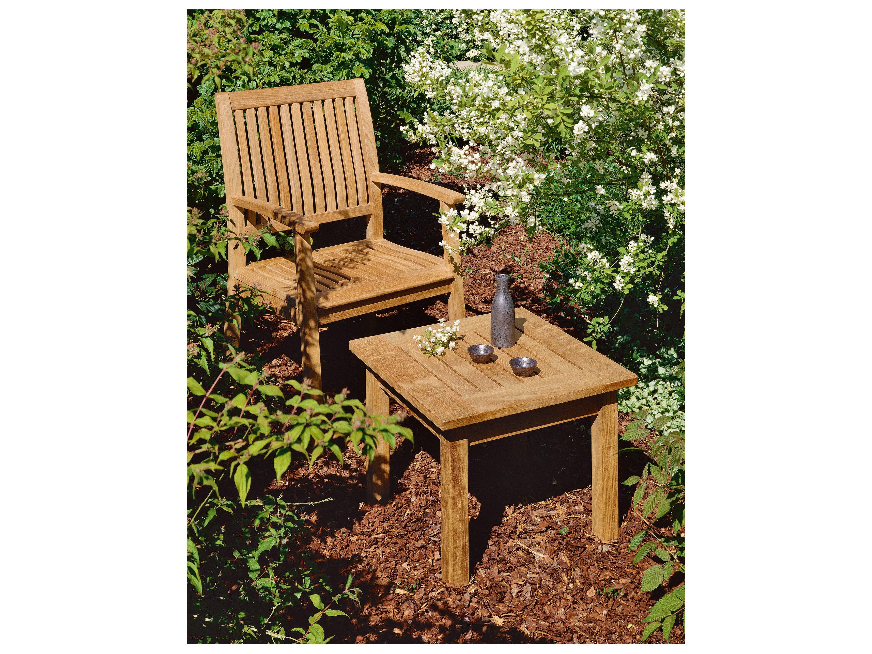 Barlow Tyrie Monaco Dinign Arm Chair - Natural Teak