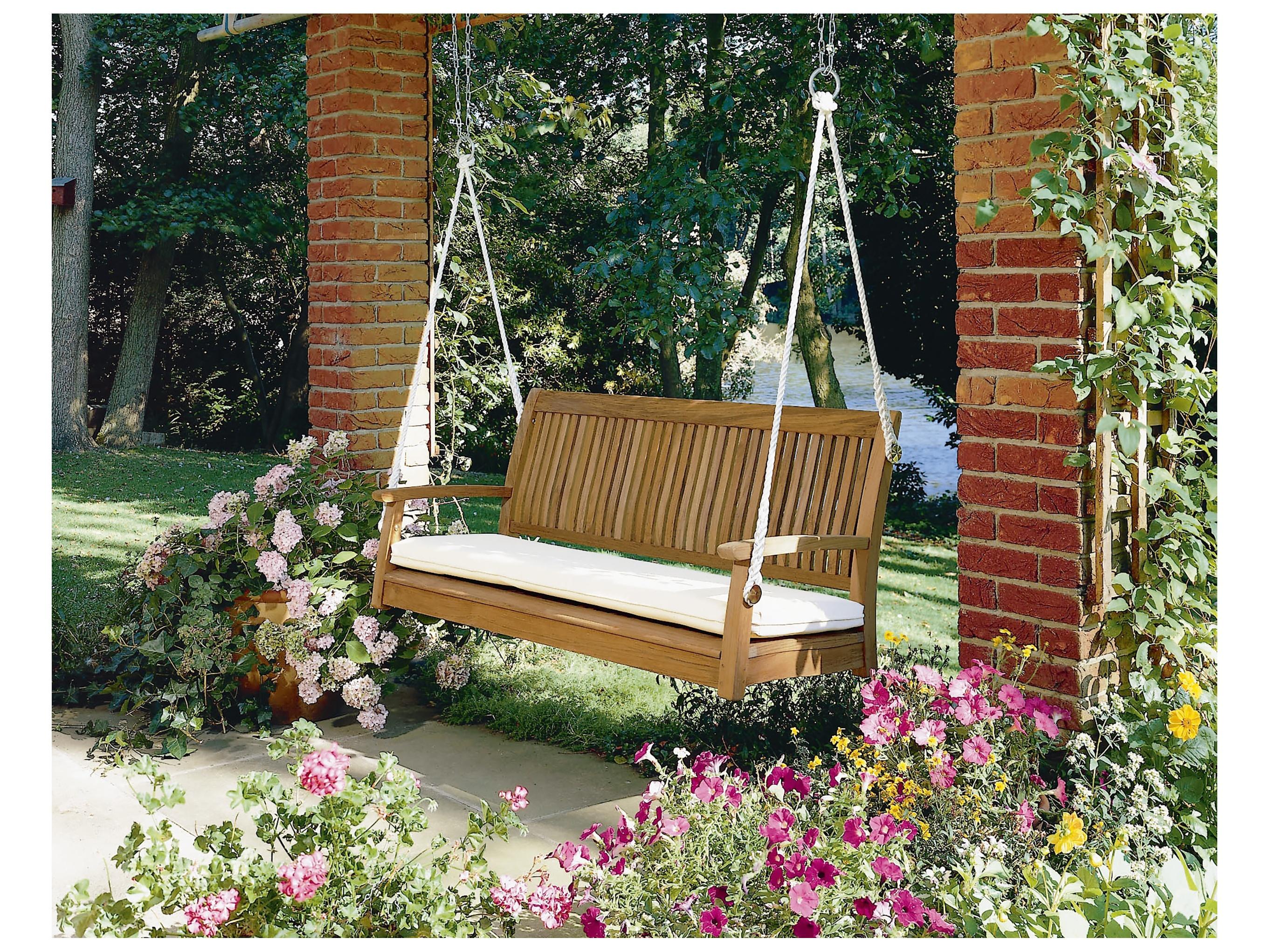 Barlow Tyrie Monaco Swing Bench - Natural Teak