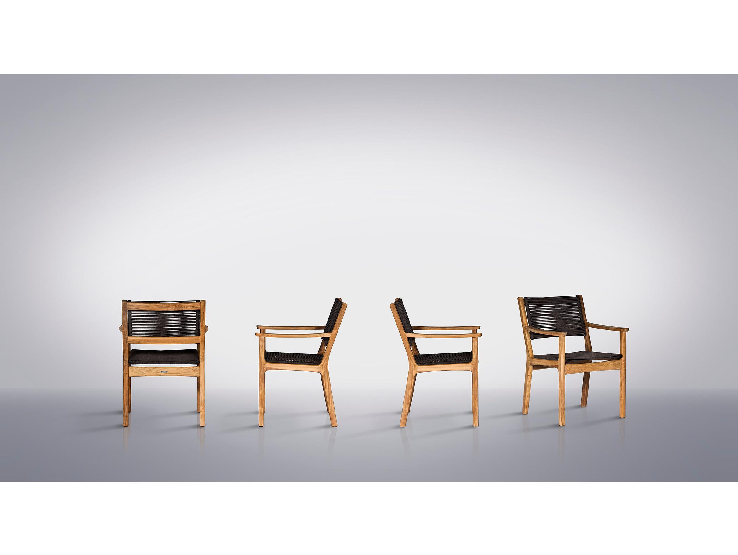 Barlow Tyrie Monterey Teak Rope Dining Chair