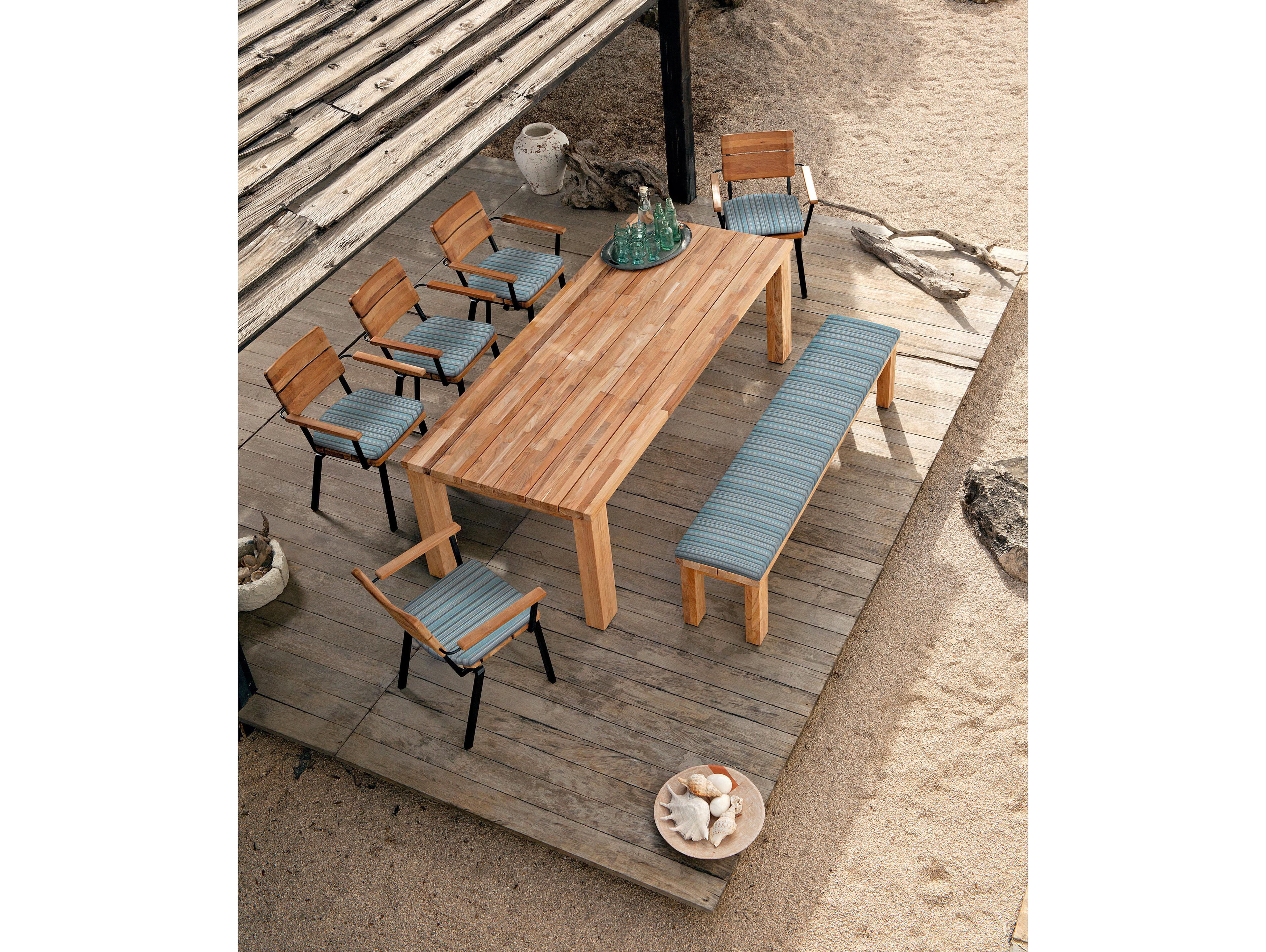 Barlow Tyrie Titan Aluminum Wood Dining Chair