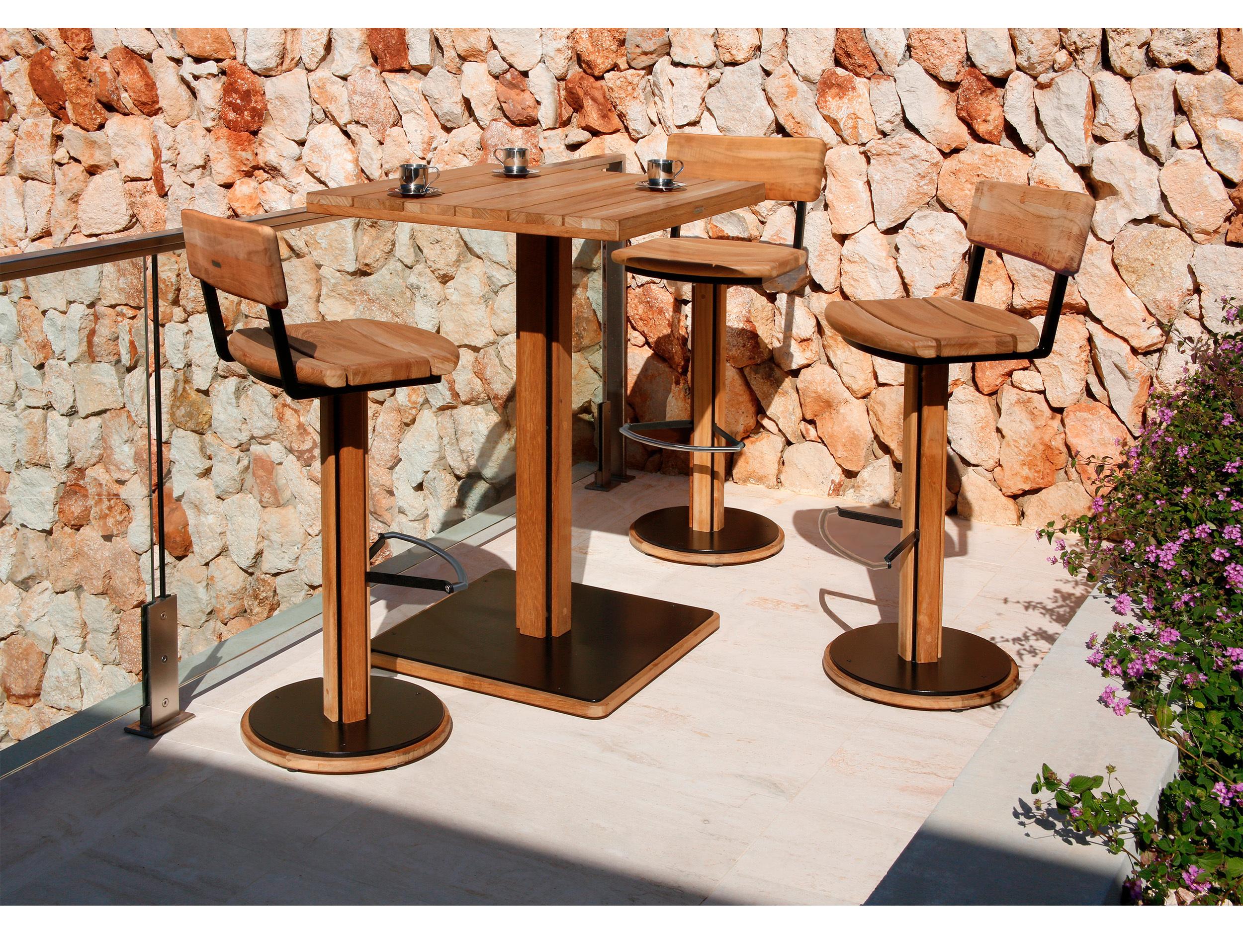 Barlow Tyrie Titan Teak Bar Stool