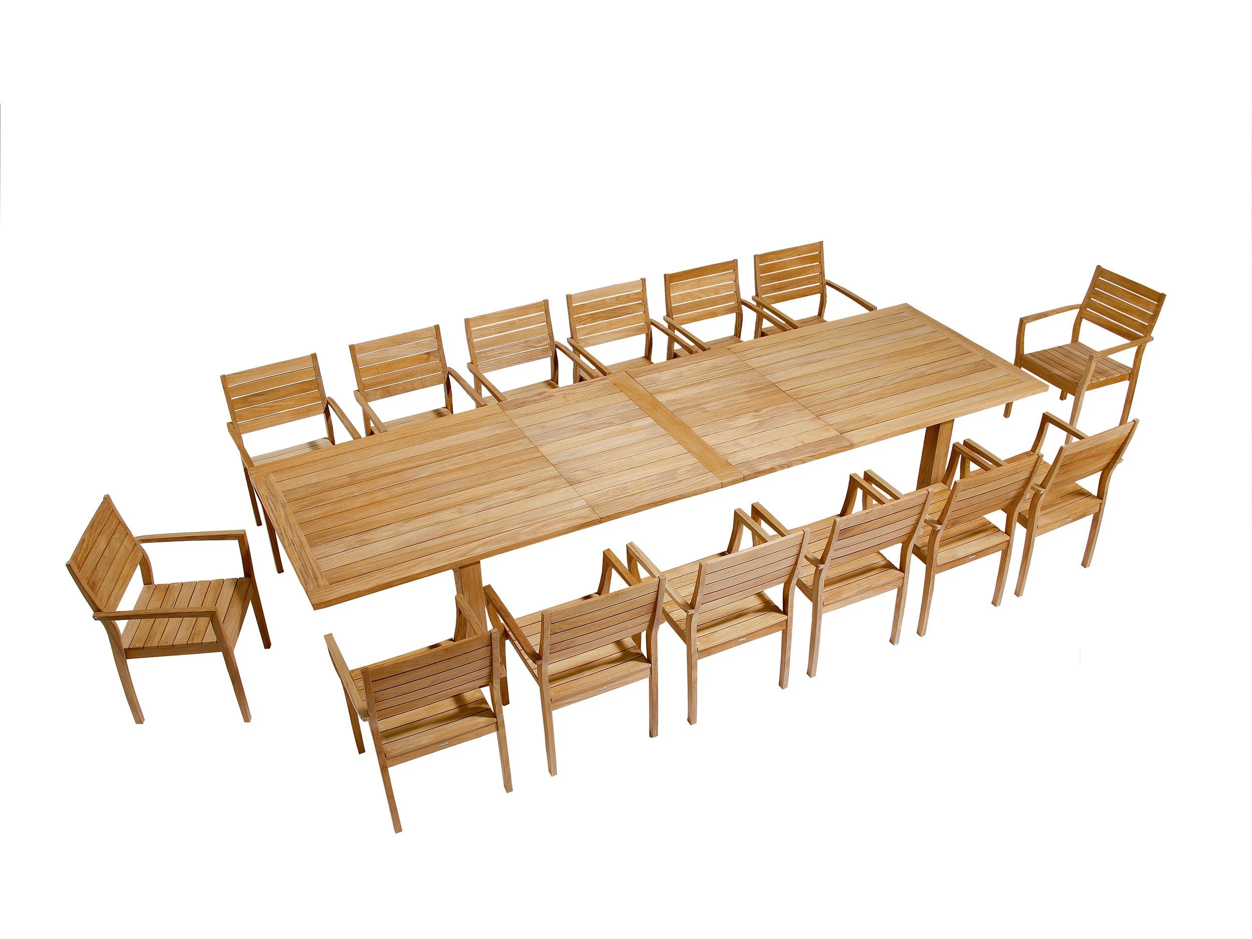 Barlow Tyrie Apex Extending Dining Table - Natural Teak