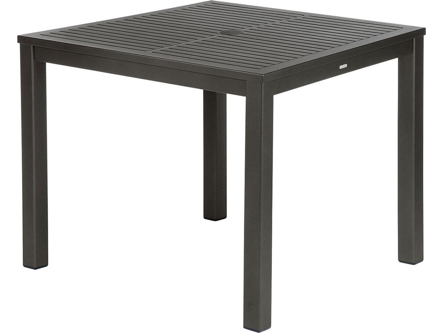 Barlow Tyrie Aura Dining Table Graphite Powder-Coated Aluminum
