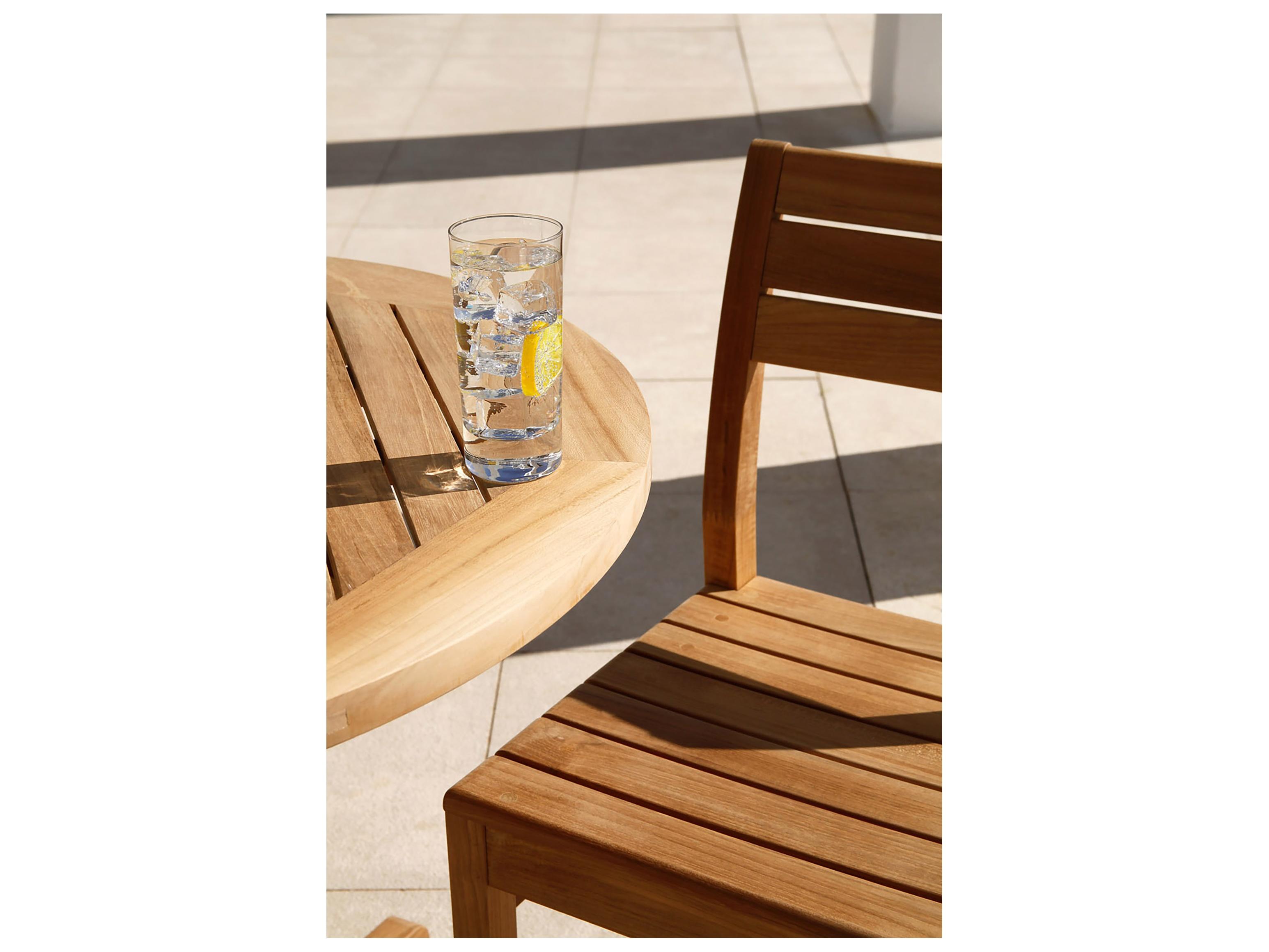 Barlow Tyrie Bermuda Pedestal Dining Table - Natural Teak