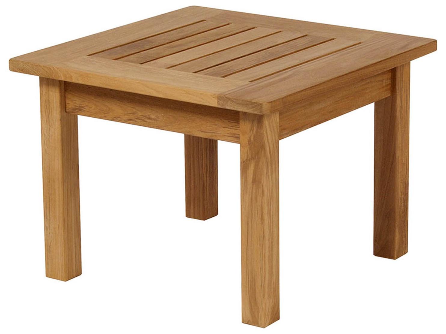 Barlow Tyrie Colchester Side Table - Natural Teak - 16" High