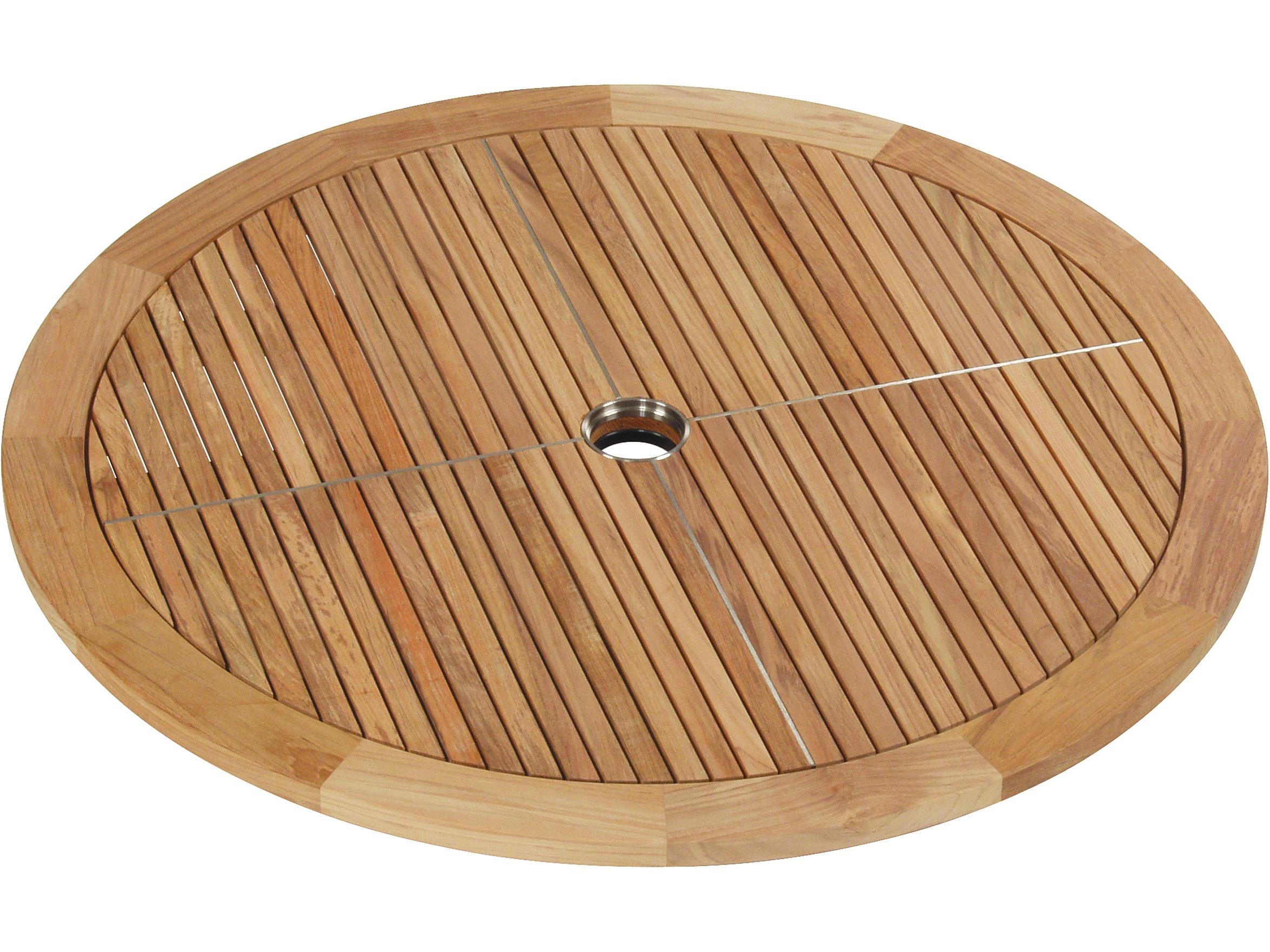 Barlow Tyrie Equinox Lazy Susan - Natural Teak - 29"W