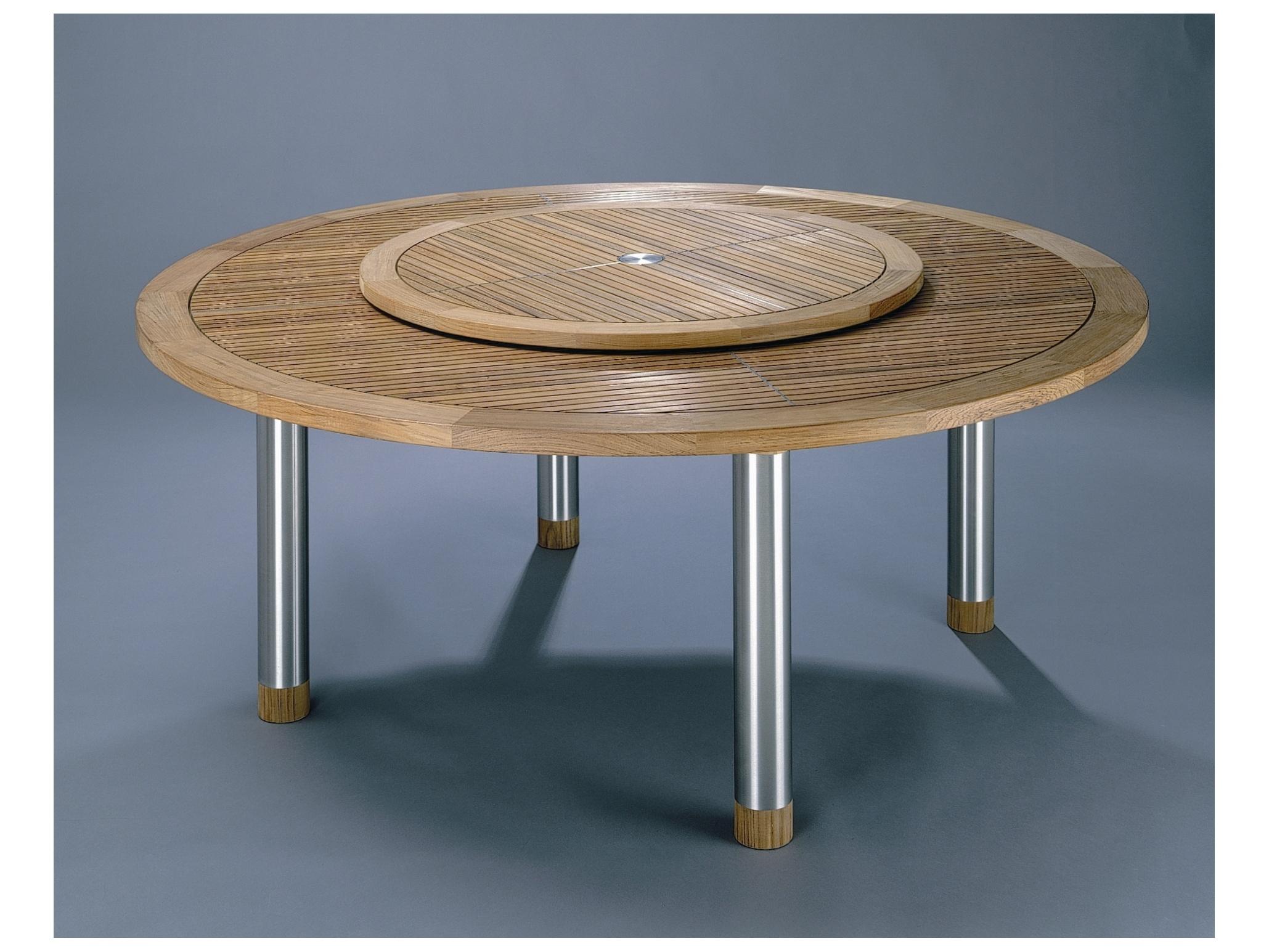 Barlow Tyrie Equinox Lazy Susan - Natural Teak - 29"W