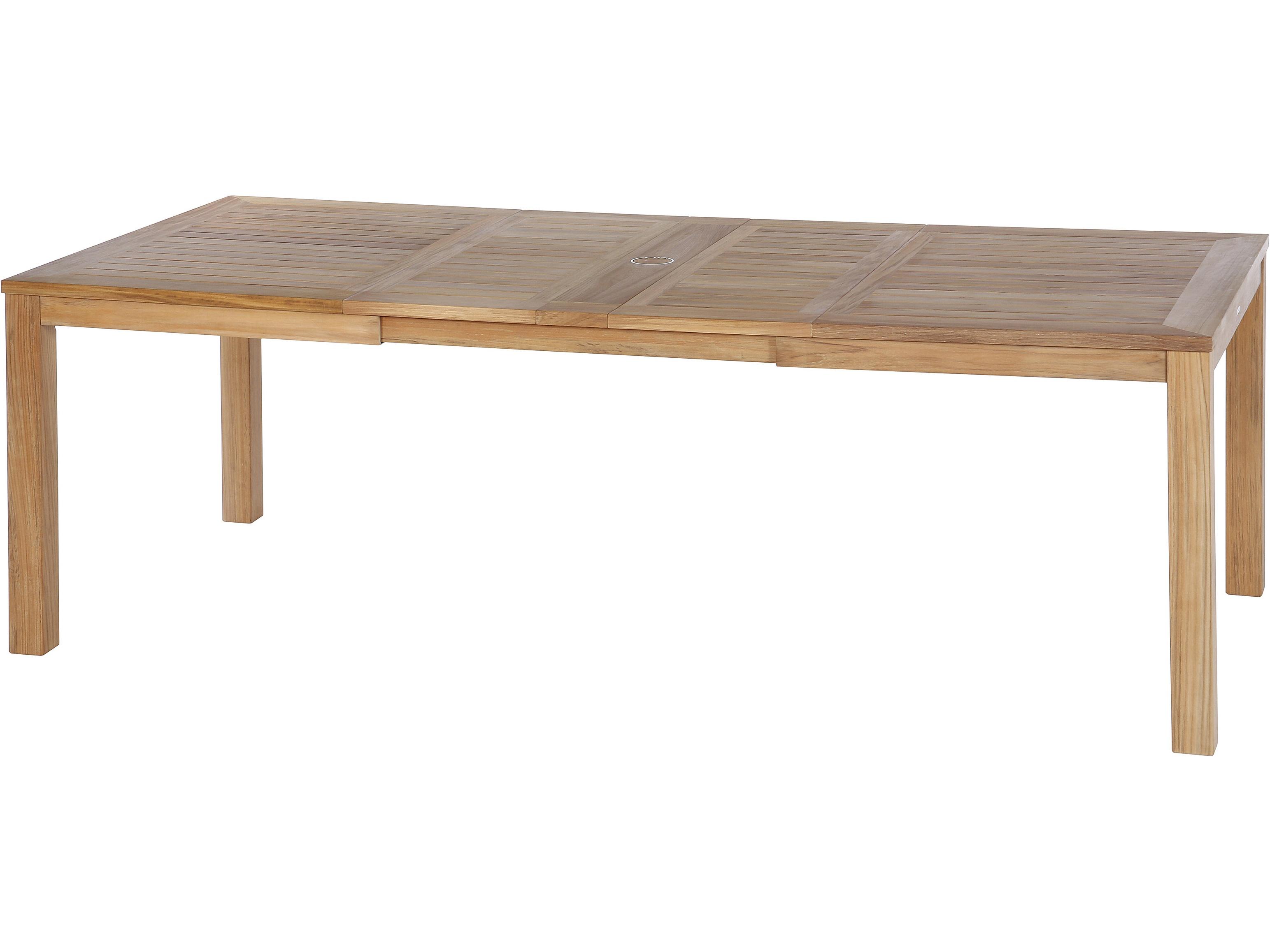 Barlow Tyrie Linear Extending Dining Table - Natural Teak