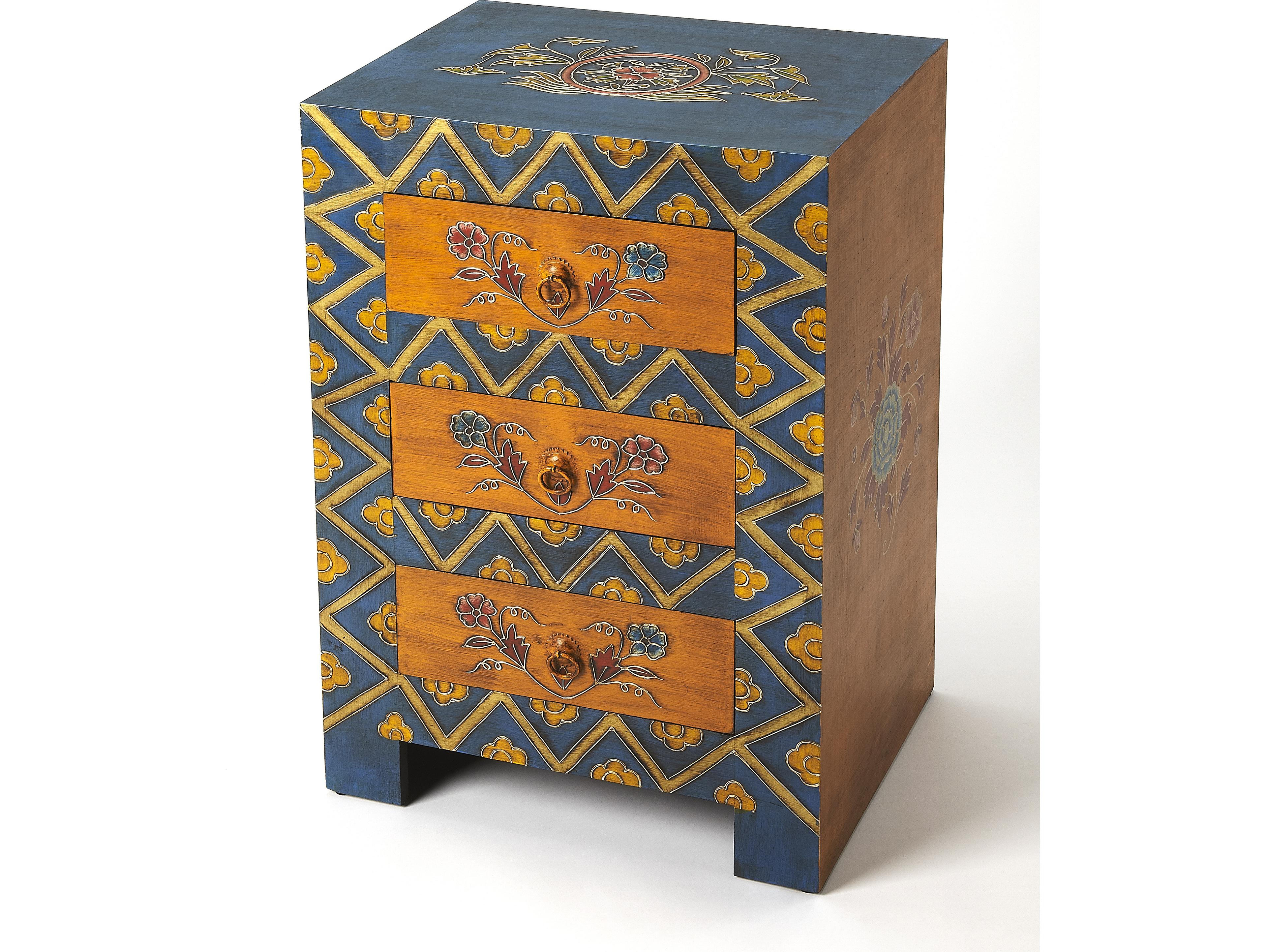 Butler Dharma Artifacts Blue Solid Wood Accent Chest