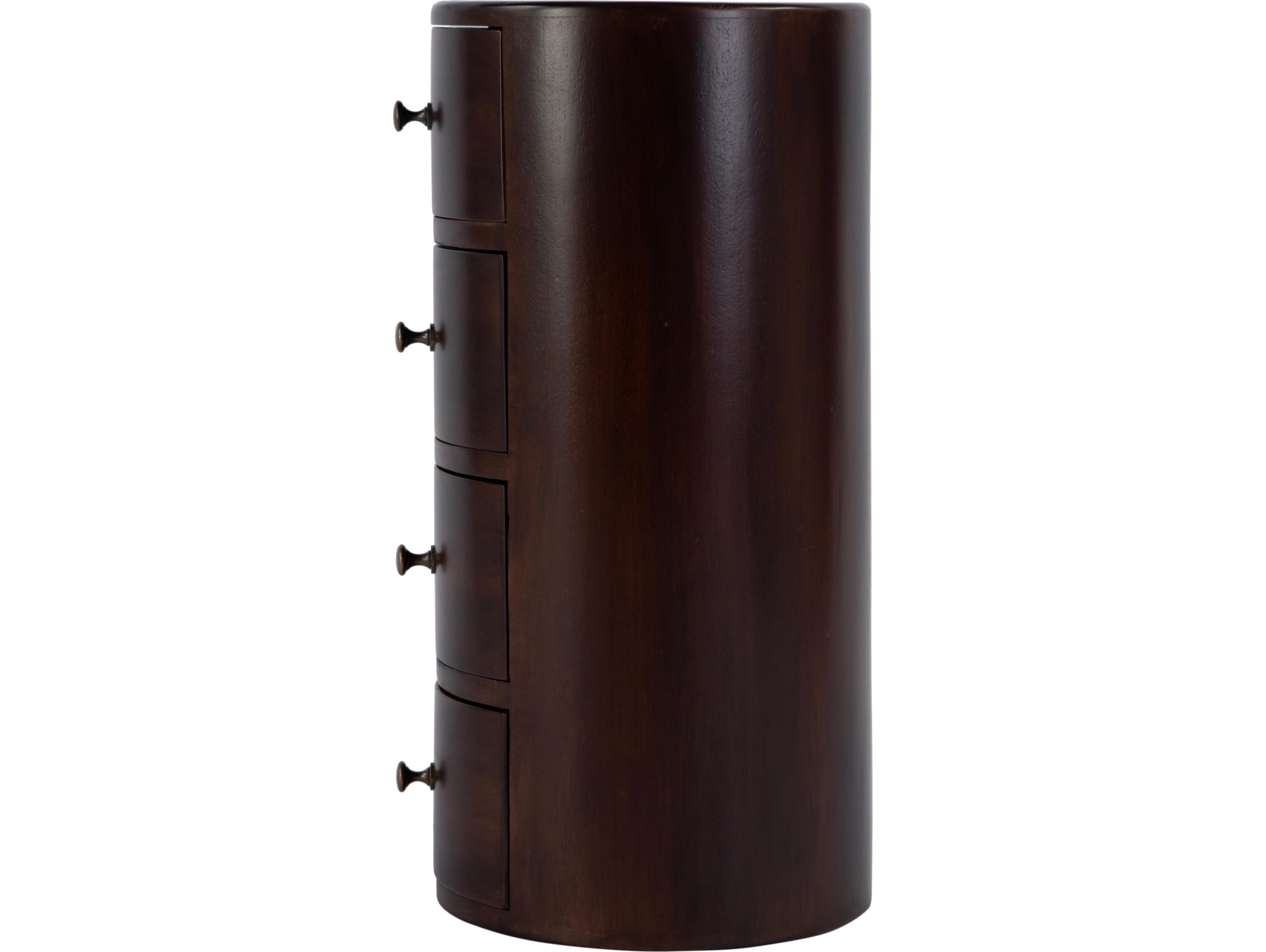 Butler Liam Round Wood Brown End Table