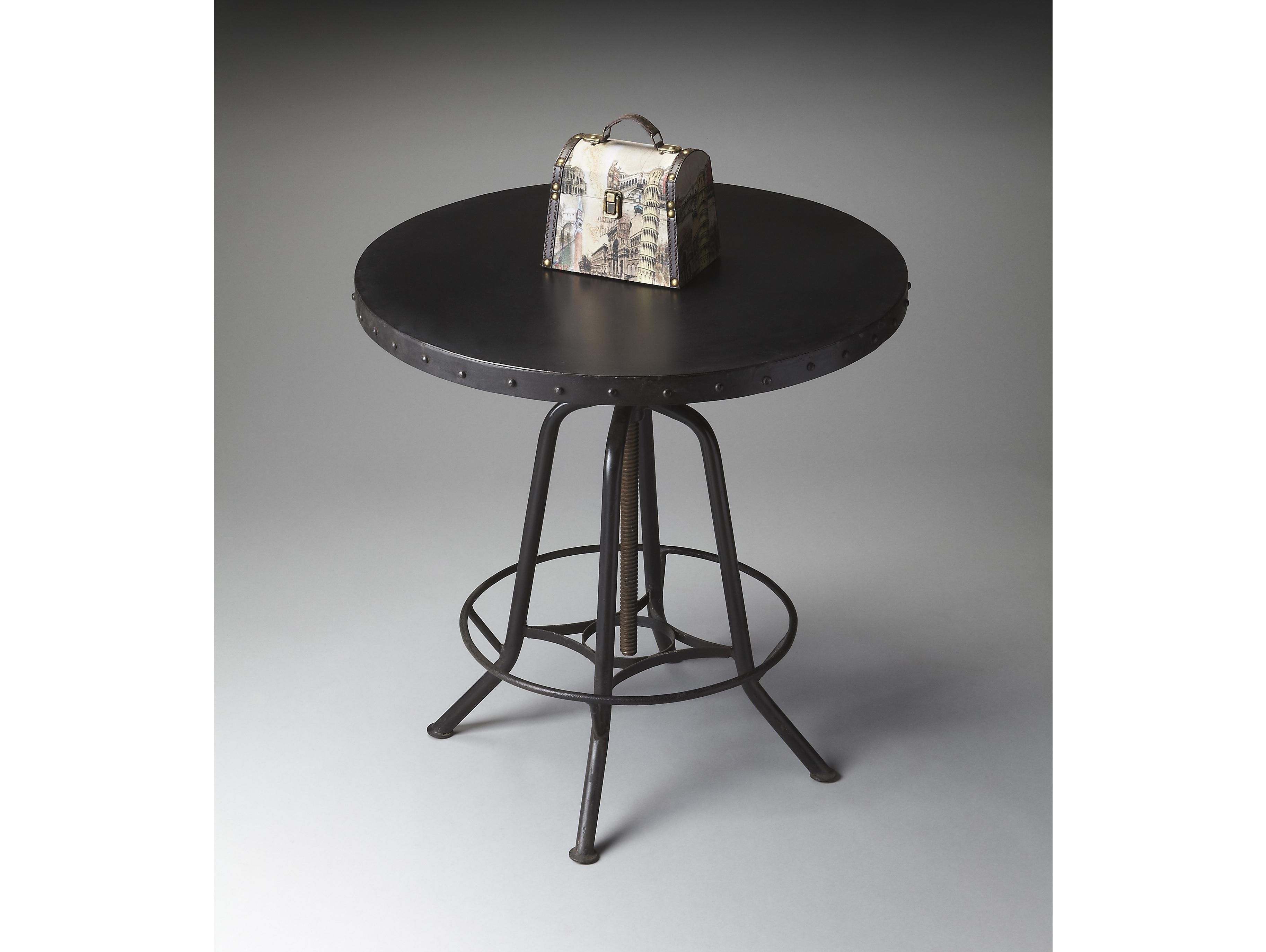 Butler Englewood Metalworks Round Bar Table