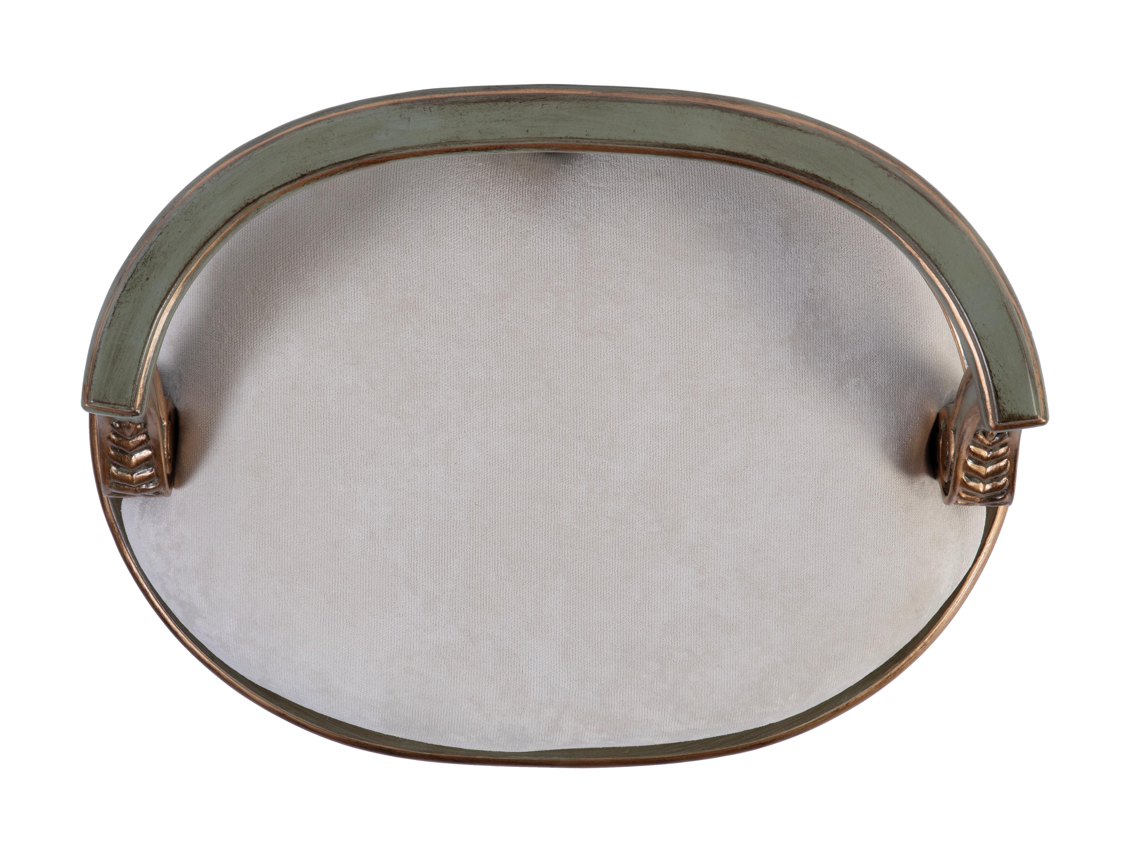 Butler Hathaway Royal Pastel Green Upholstered Vanity Seat