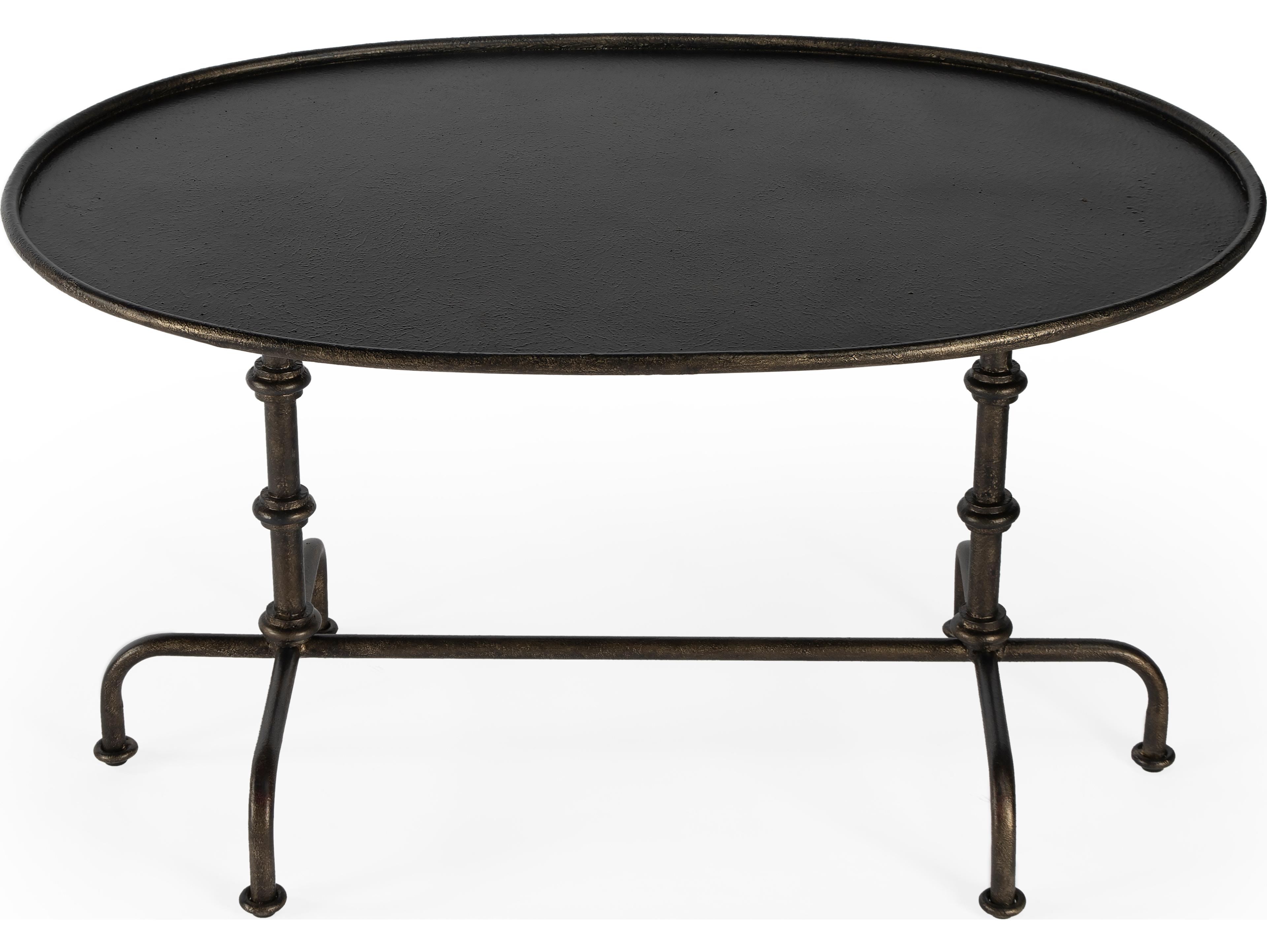 Butler Kira Oval Steel Metalworks Coffee Table