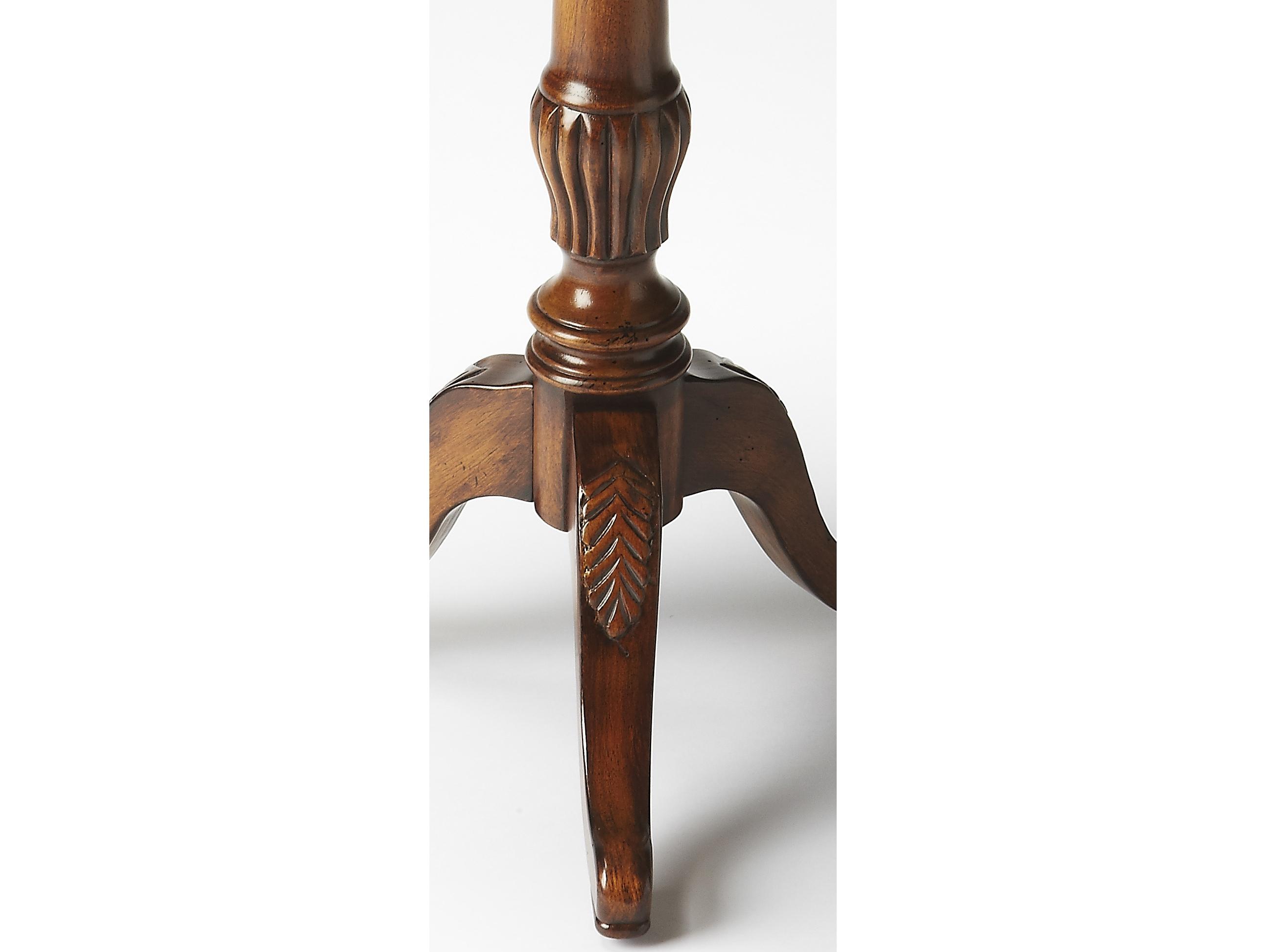 Butler Dansby Round Wood Vintage Oak End Table