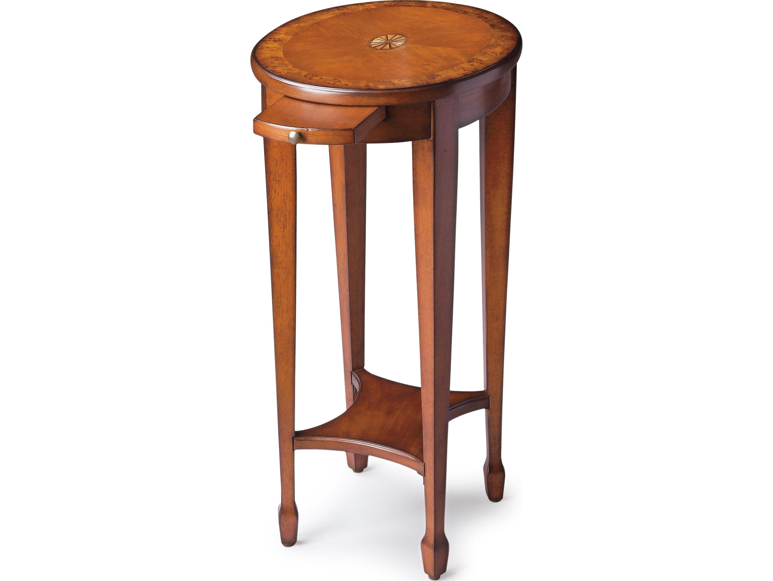 Butler Arielle Oval Wood Olive Ash End Table