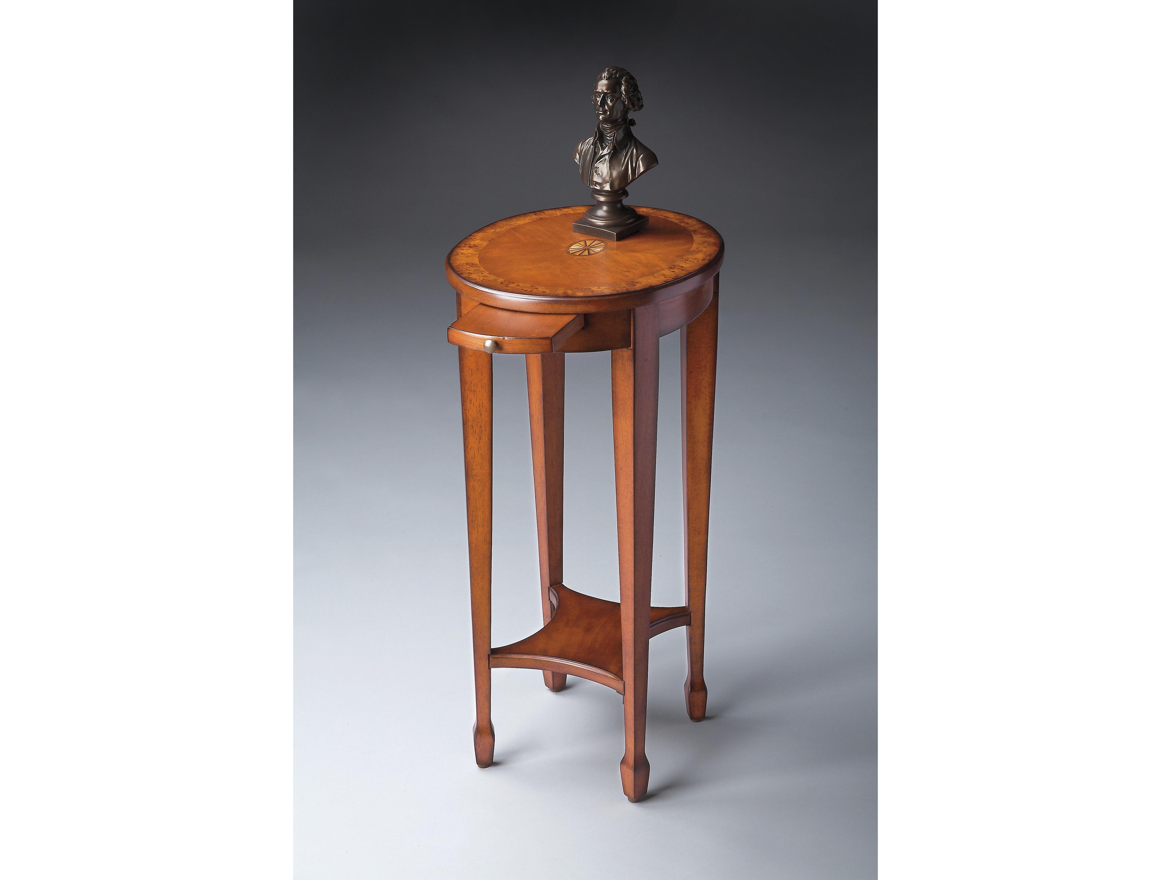 Butler Arielle Oval Wood Olive Ash End Table