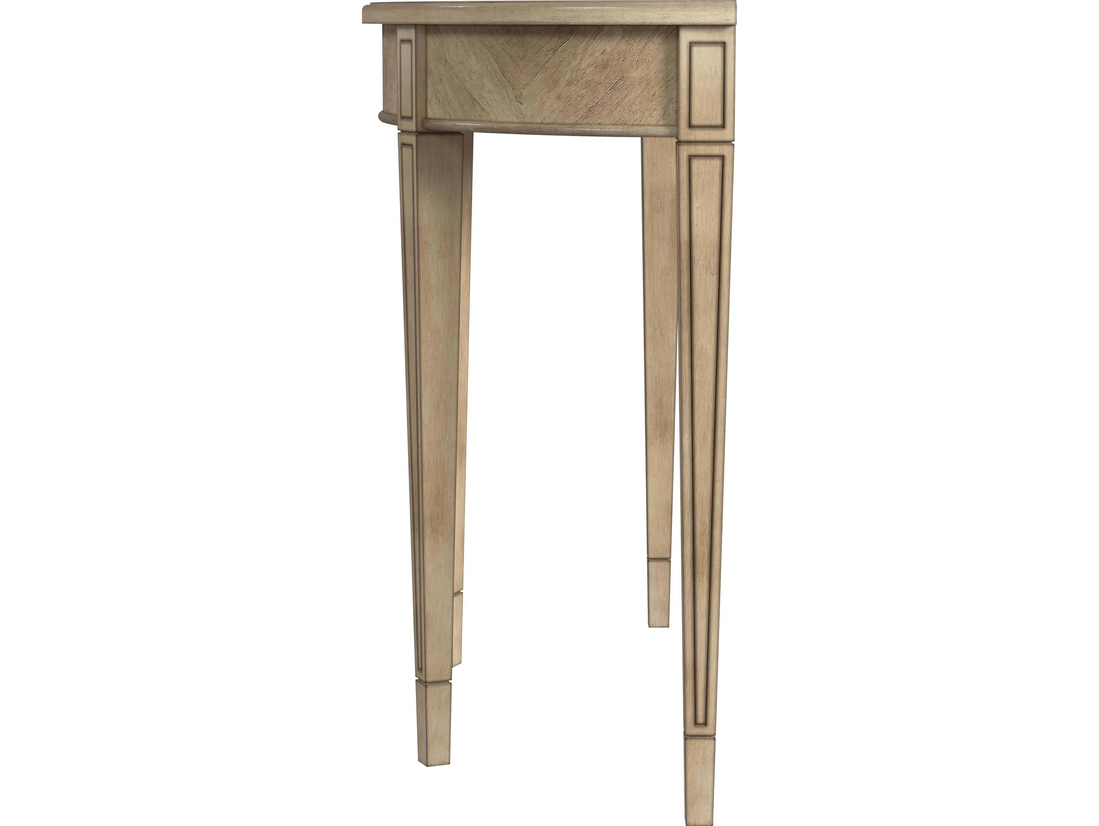 Butler Hampton Wood Antique Beige Console Table
