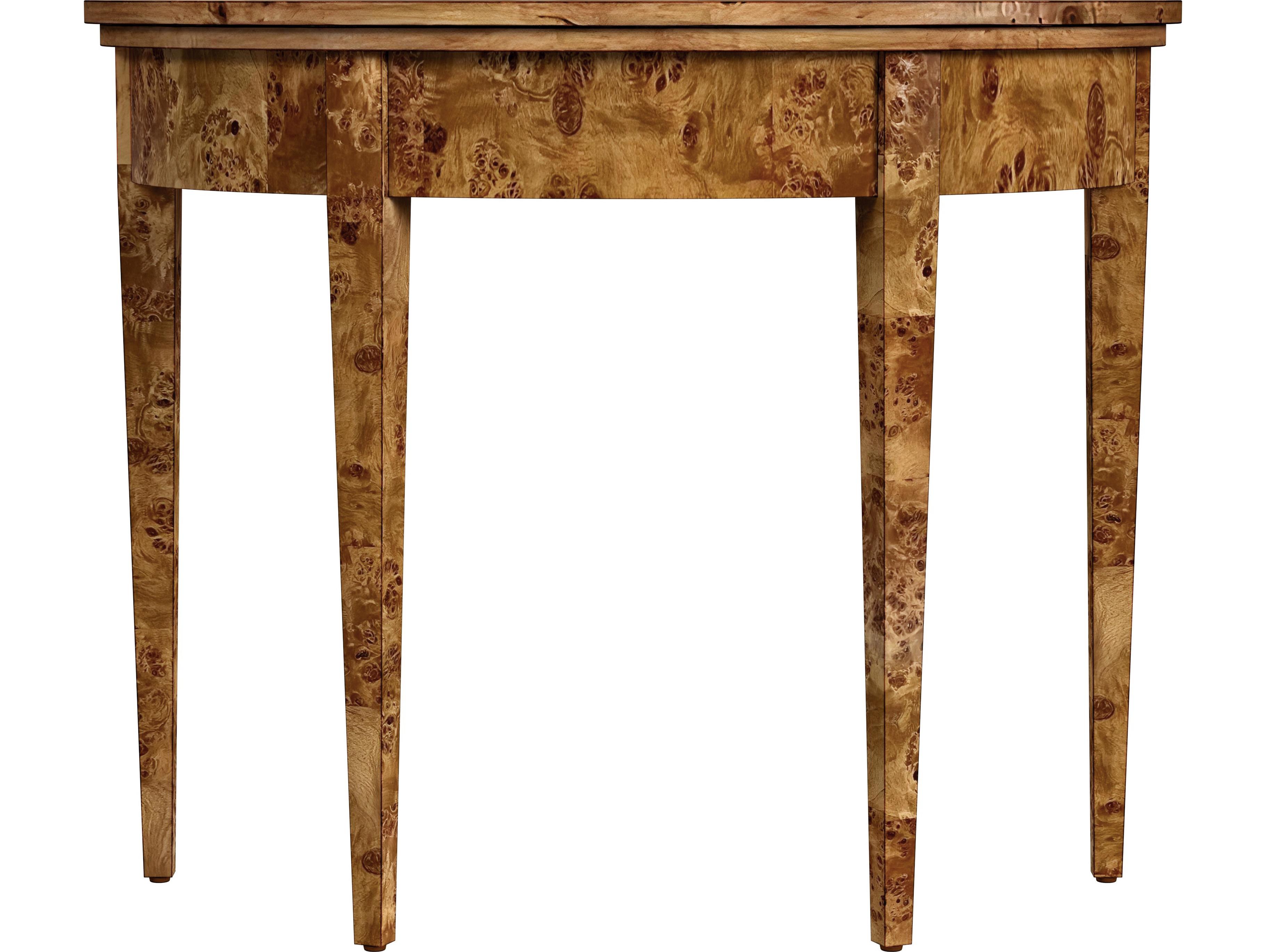 Butler Hampton Wood Traditional Burl Console Table