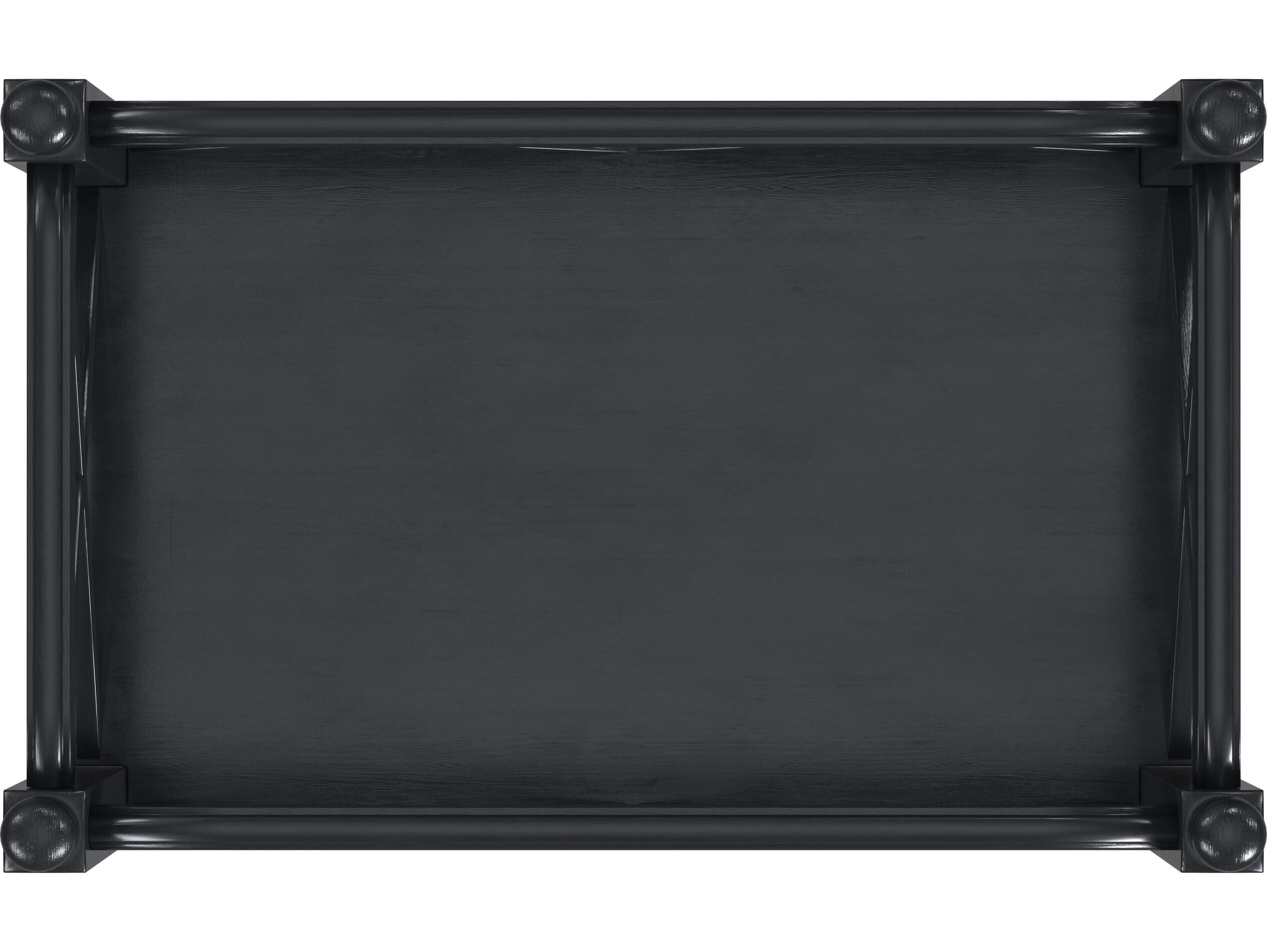 Butler Foster Wood Black Licorice Bar Cart